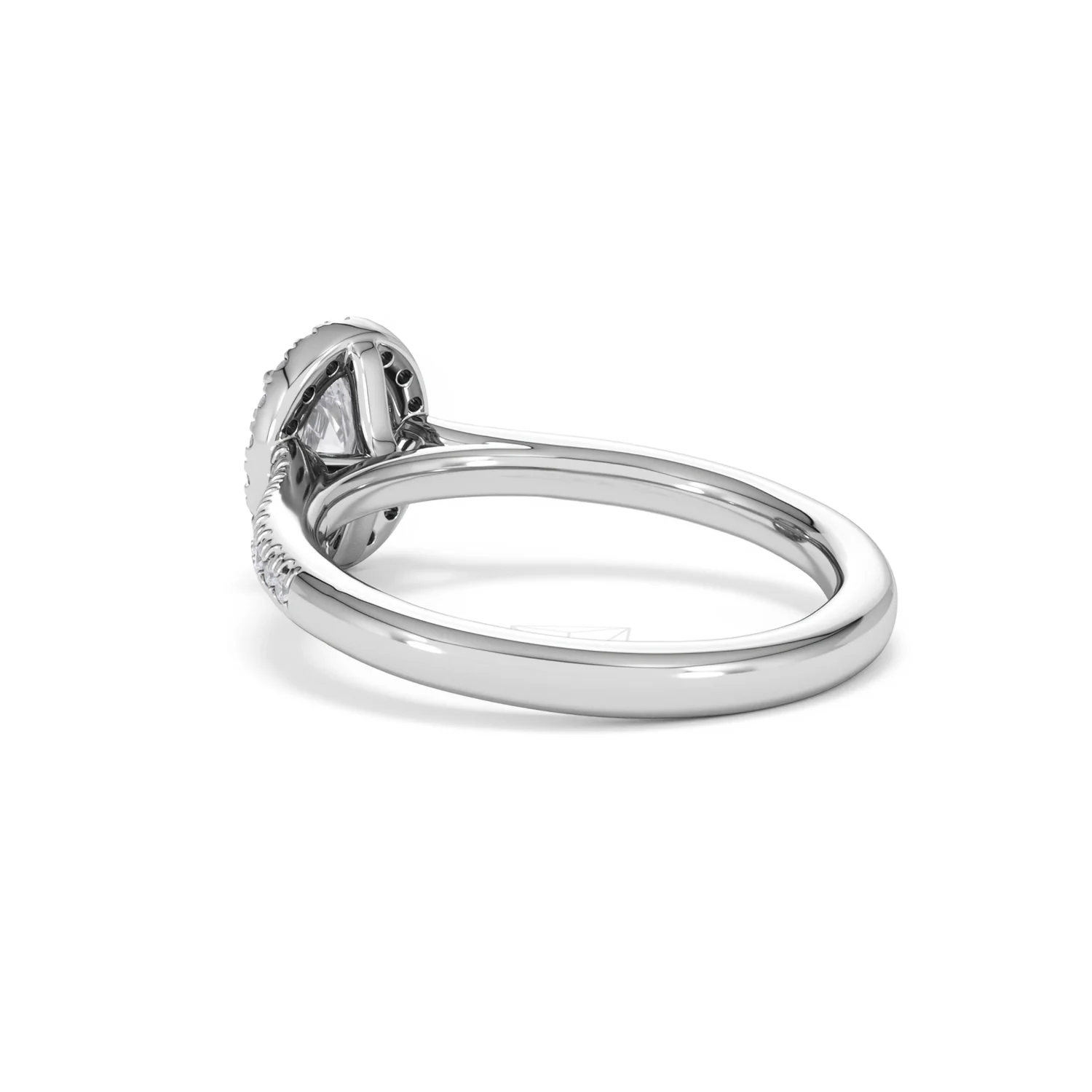 Lumia Oval Cut Lab Diamond Halo Ring 0.70ct F/VS in 9K White Gold - Image 59
