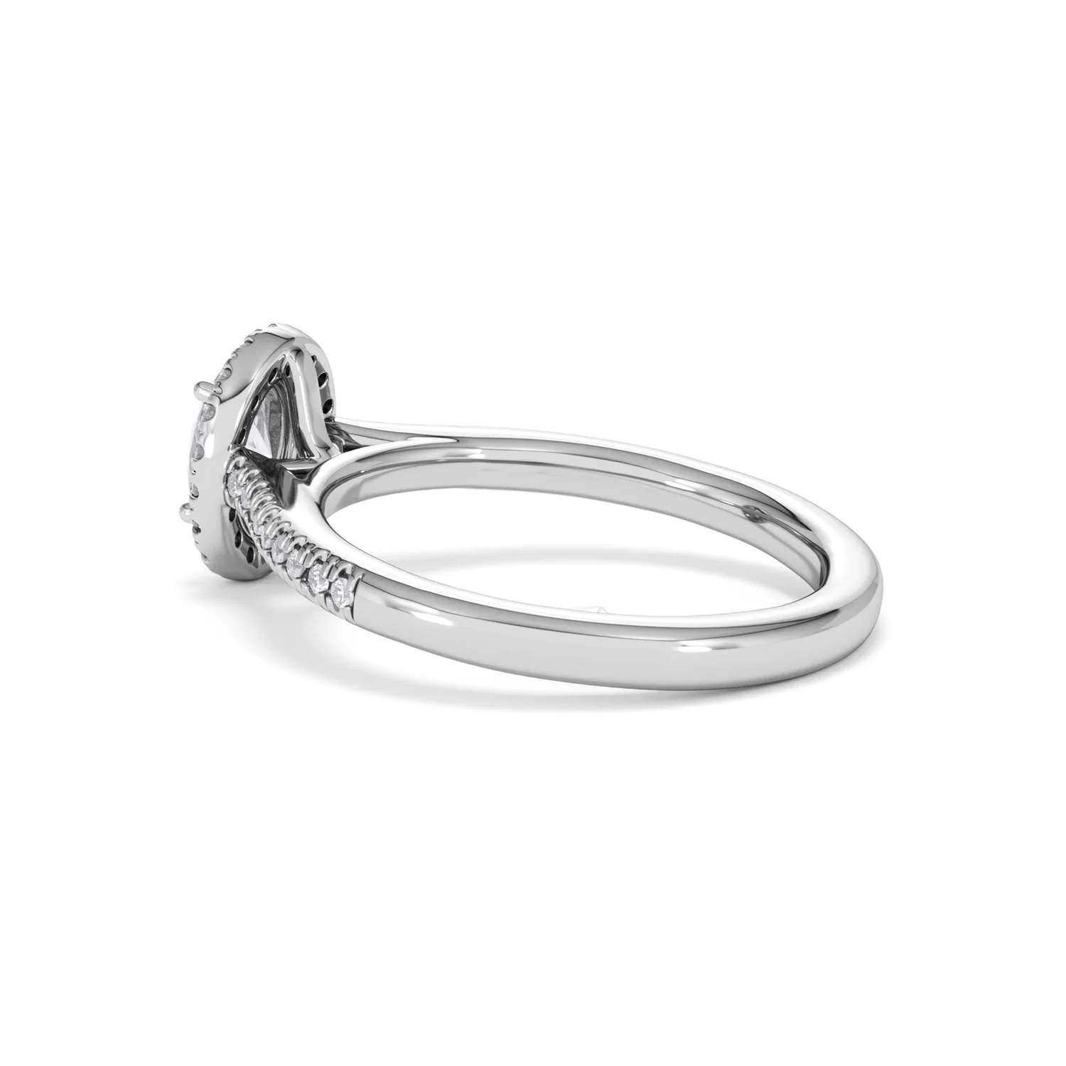 Lumia Oval Cut Lab Diamond Halo Ring 0.70ct F/VS in 9K White Gold - Image 63
