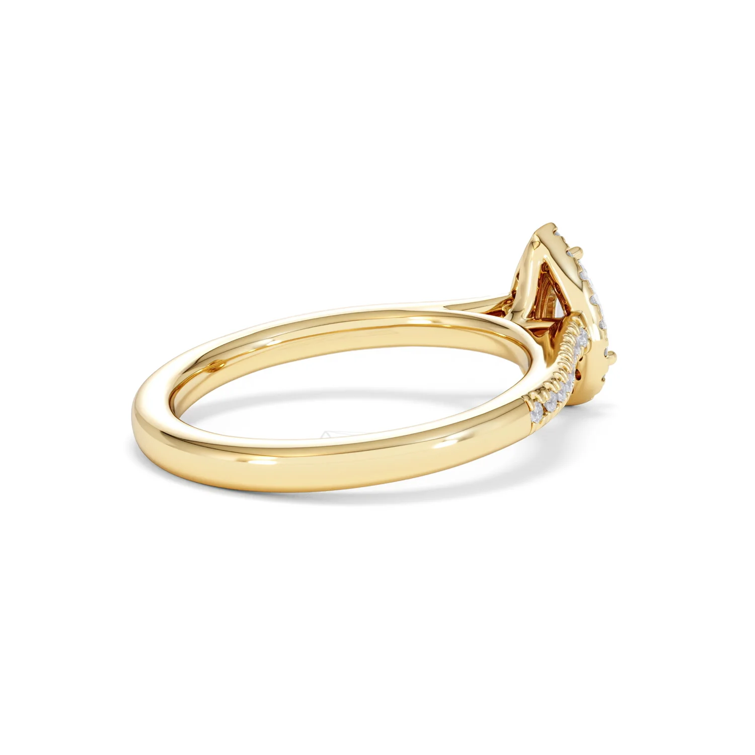Lumia Pear Cut Lab Diamond Halo Ring 0.70ct F/VS in 9K Gold - Image 38