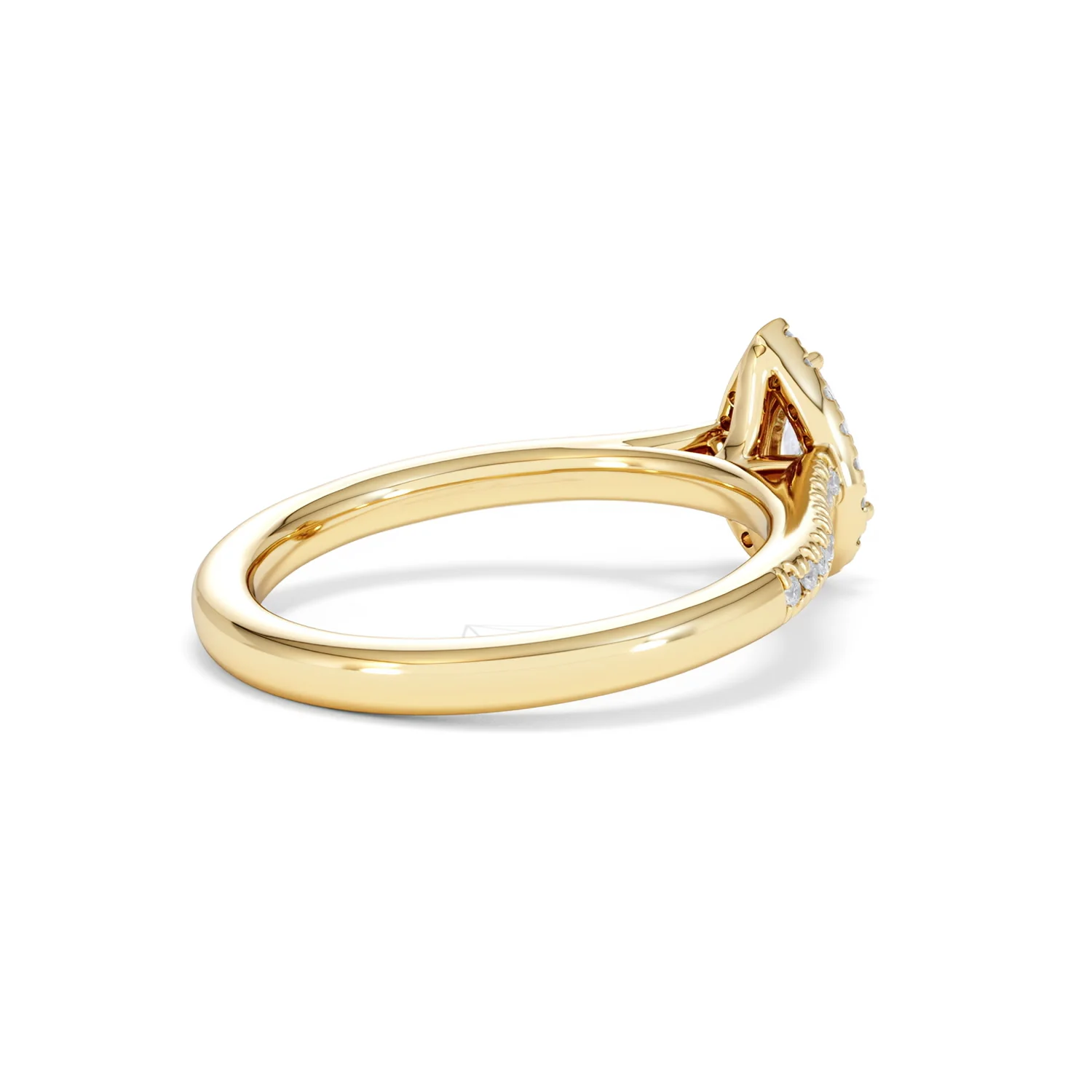 Lumia Pear Cut Lab Diamond Halo Ring 0.70ct F/VS in 9K Gold - Image 39