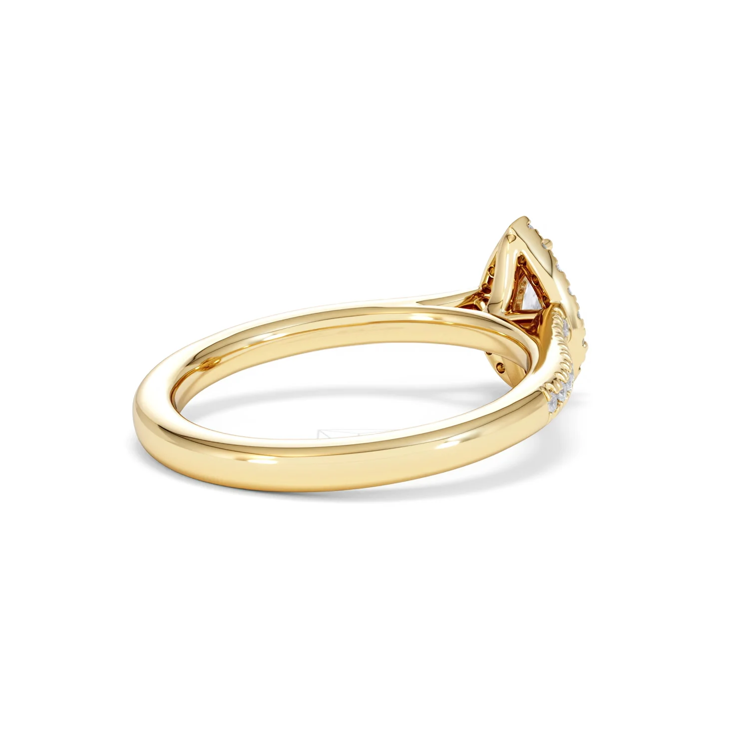 Lumia Pear Cut Lab Diamond Halo Ring 0.70ct F/VS in 9K Gold - Image 40