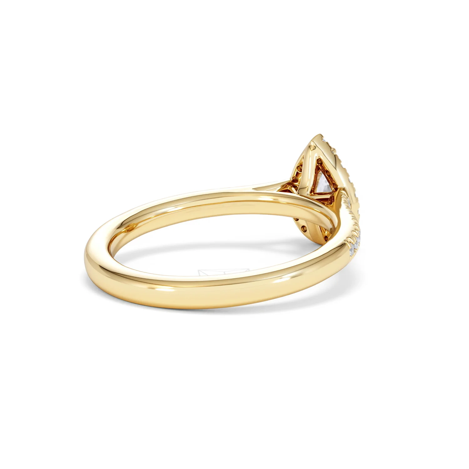 Lumia Pear Cut Lab Diamond Halo Ring 0.70ct F/VS in 9K Gold - Image 41