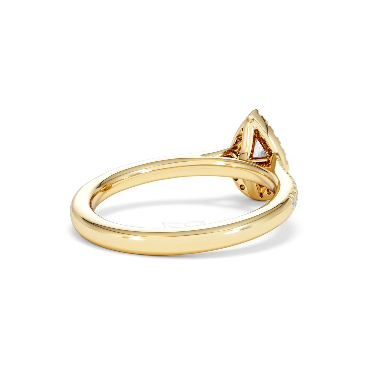 Lumia Pear Cut Lab Diamond Halo Ring 0.70ct F/VS in 9K Gold - Image 42