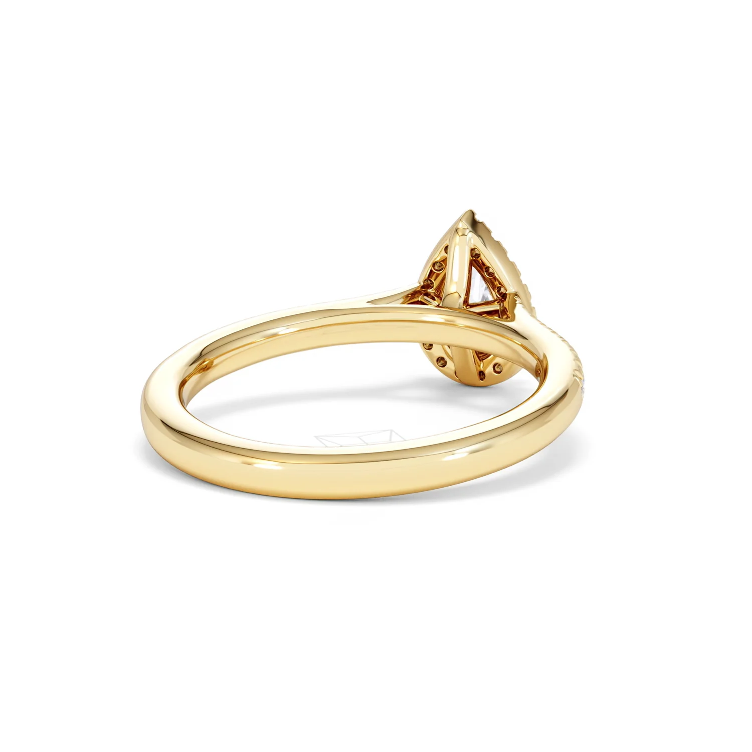 Lumia Pear Cut Lab Diamond Halo Ring 0.70ct F/VS in 9K Gold - Image 44