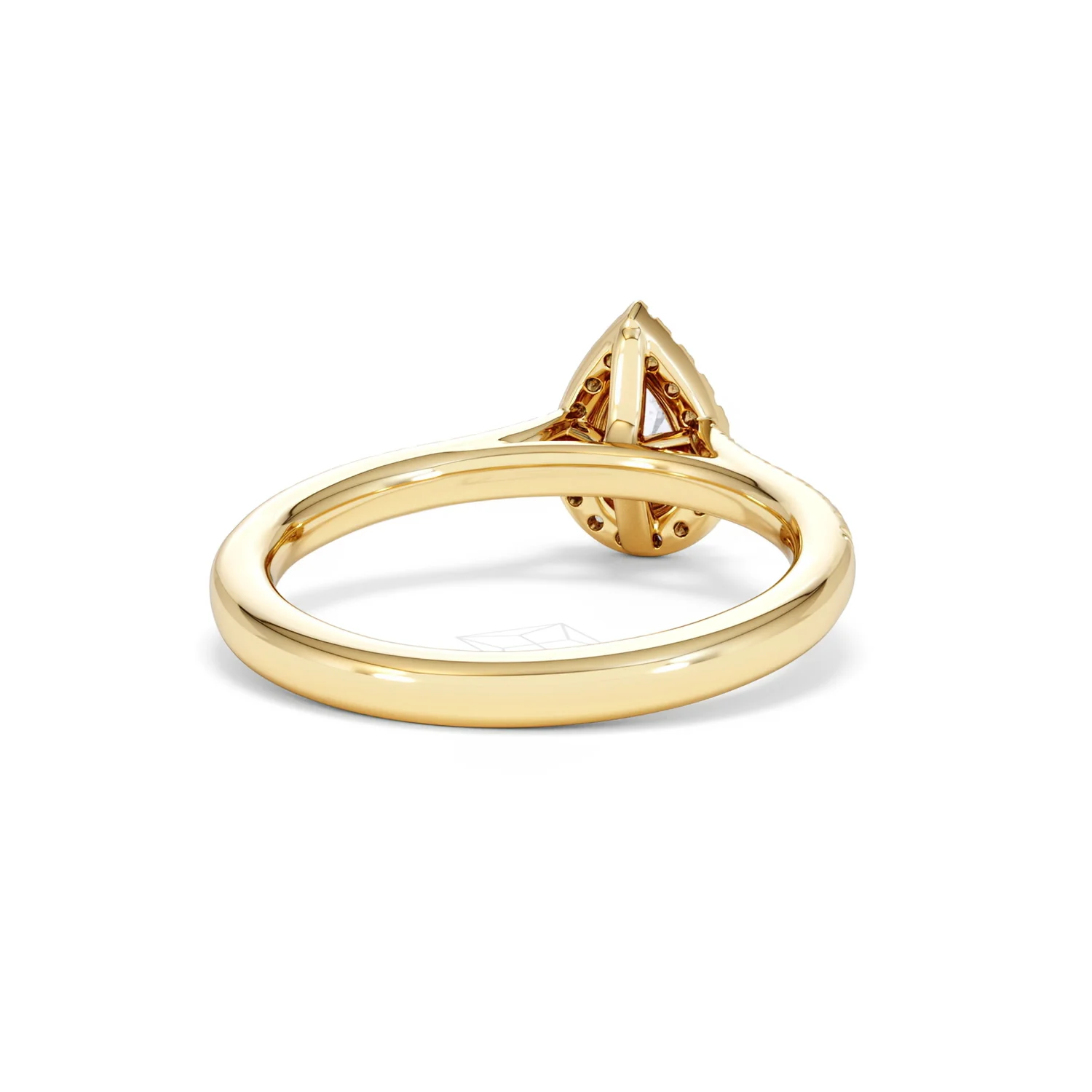 Lumia Pear Cut Lab Diamond Halo Ring 0.70ct F/VS in 9K Gold - Image 46