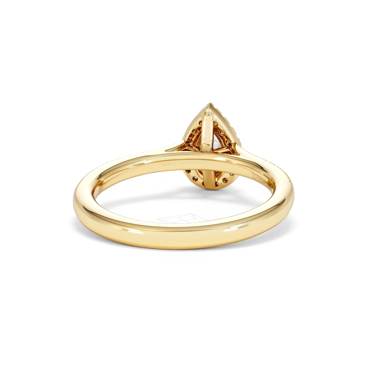 Lumia Pear Cut Lab Diamond Halo Ring 0.70ct F/VS in 9K Gold - Image 47