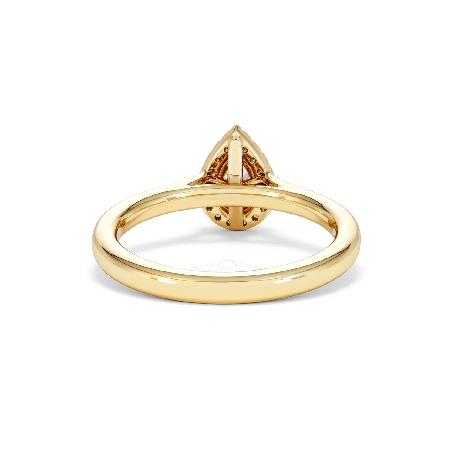 Lumia Pear Cut Lab Diamond Halo Ring 0.70ct F/VS in 9K Gold - Image 49