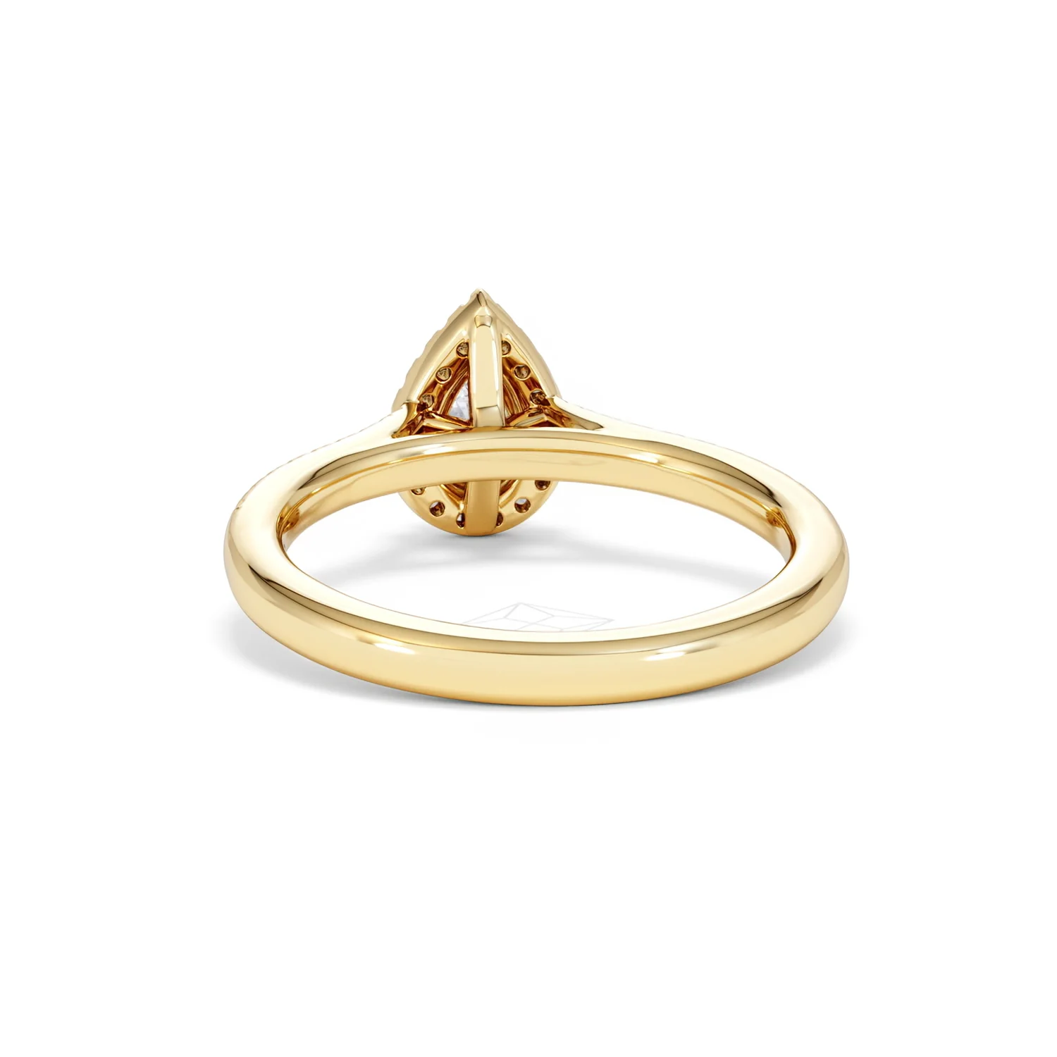 Lumia Pear Cut Lab Diamond Halo Ring 0.70ct F/VS in 9K Gold - Image 52
