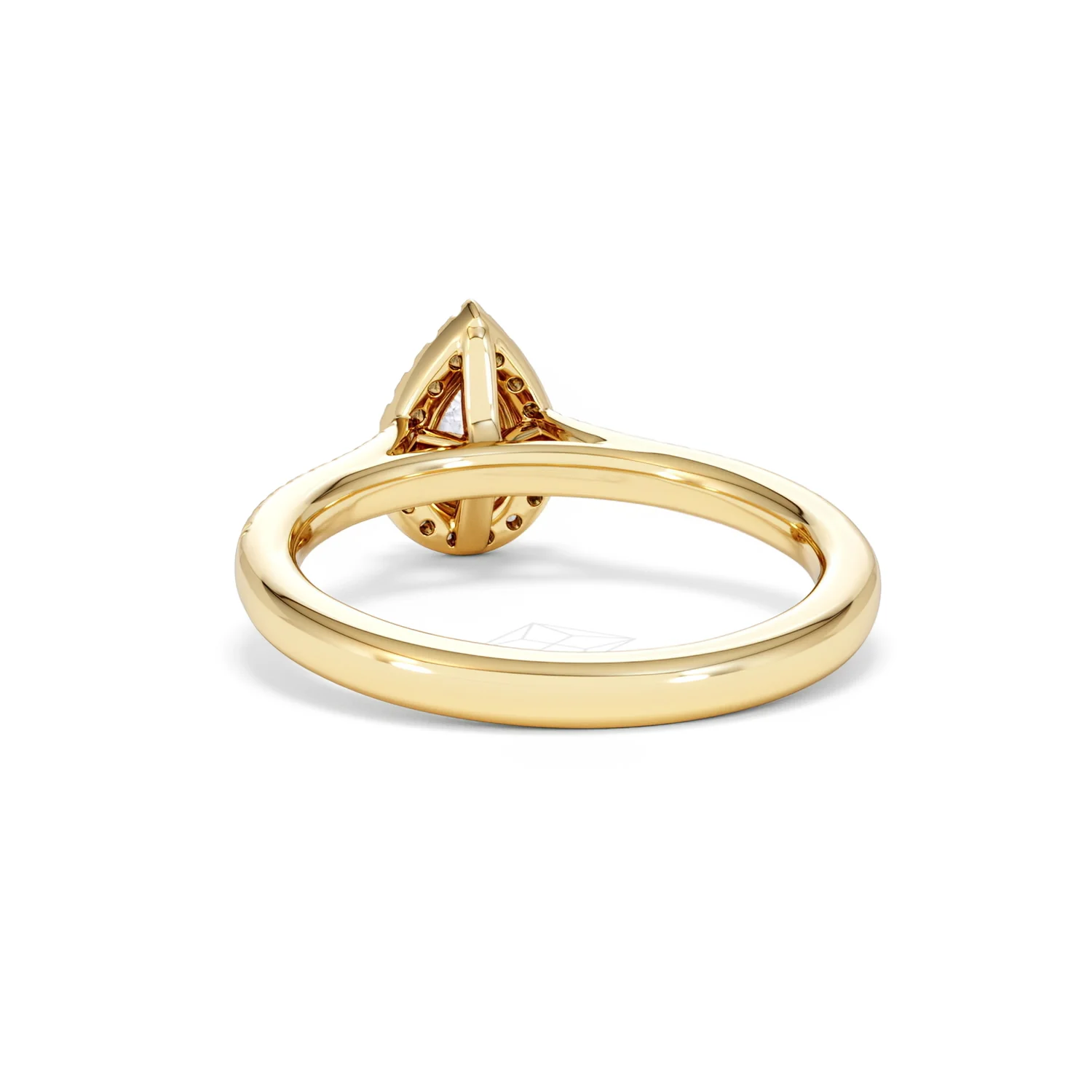 Lumia Pear Cut Lab Diamond Halo Ring 0.70ct F/VS in 9K Gold - Image 53