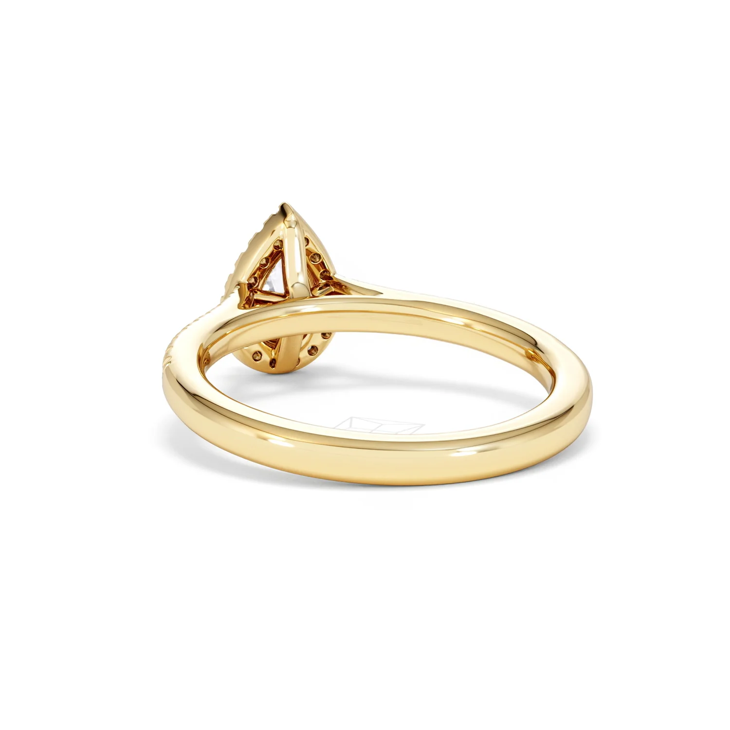 Lumia Pear Cut Lab Diamond Halo Ring 0.70ct F/VS in 9K Gold - Image 55
