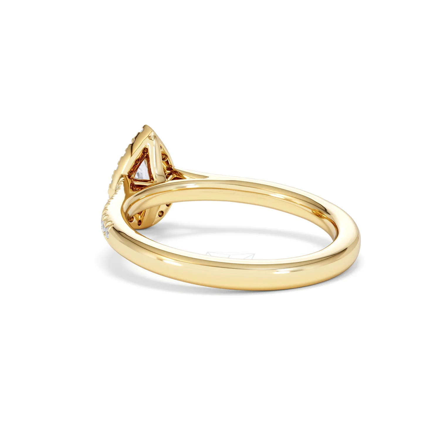 Lumia Pear Cut Lab Diamond Halo Ring 0.70ct F/VS in 9K Gold - Image 58