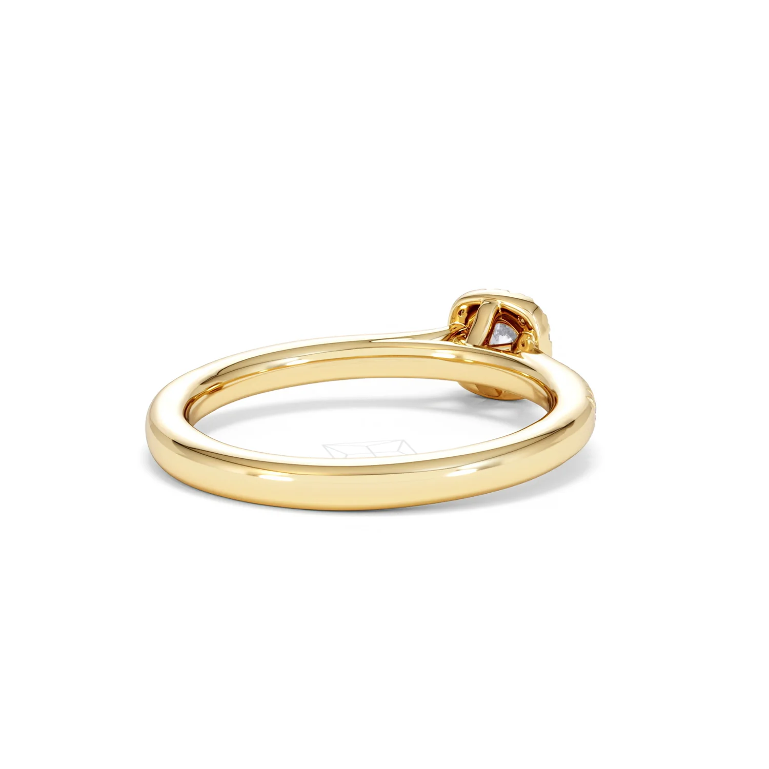 Lumia Round Cut Lab Diamond Halo Ring 0.33ct F/VS in 18K Gold Vermeil - Image 43