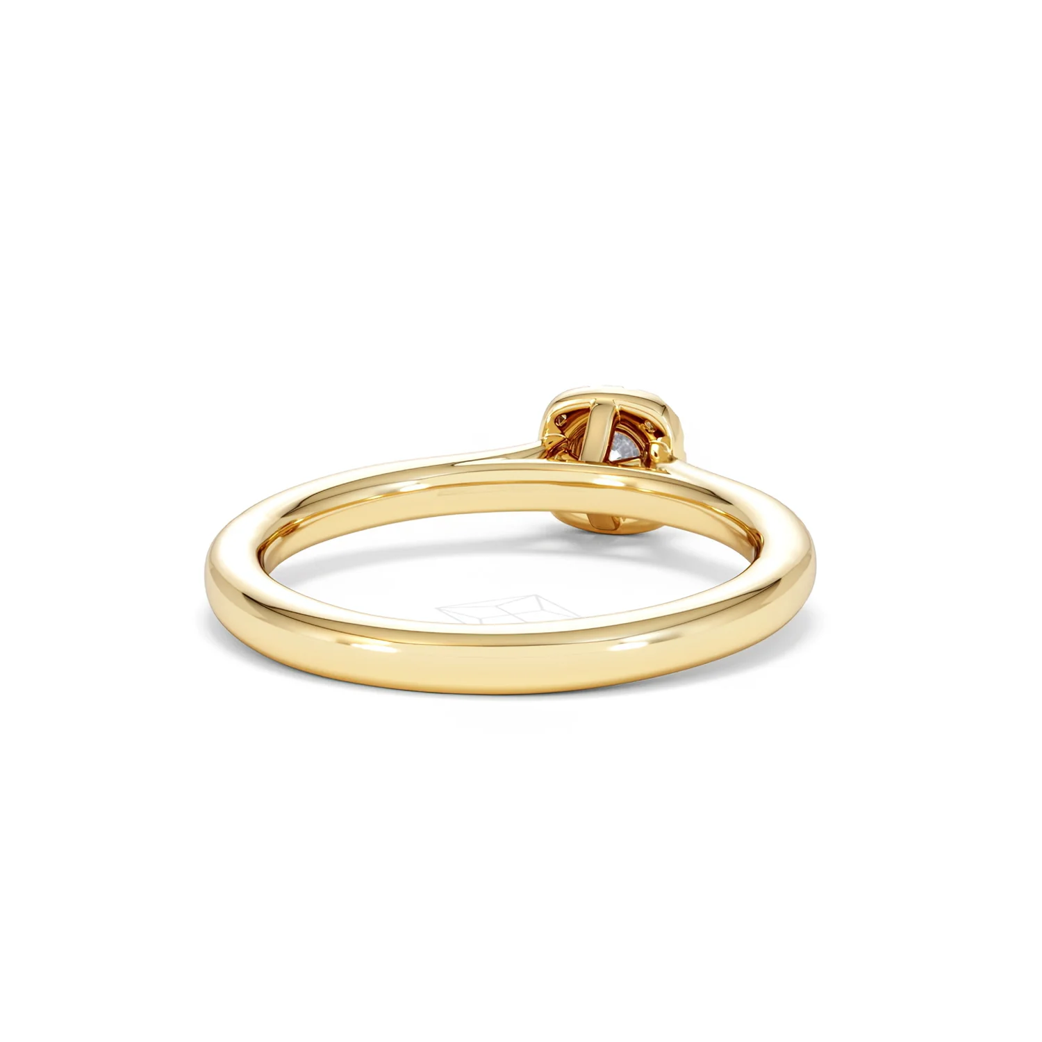 Lumia Round Cut Lab Diamond Halo Ring 0.33ct F/VS in 18K Gold Vermeil - Image 46