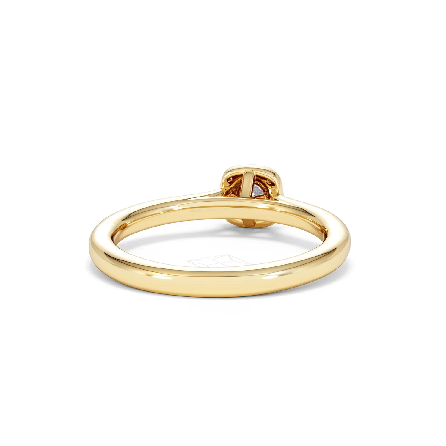 Lumia Round Cut Lab Diamond Halo Ring 0.33ct F/VS in 18K Gold Vermeil - Image 47