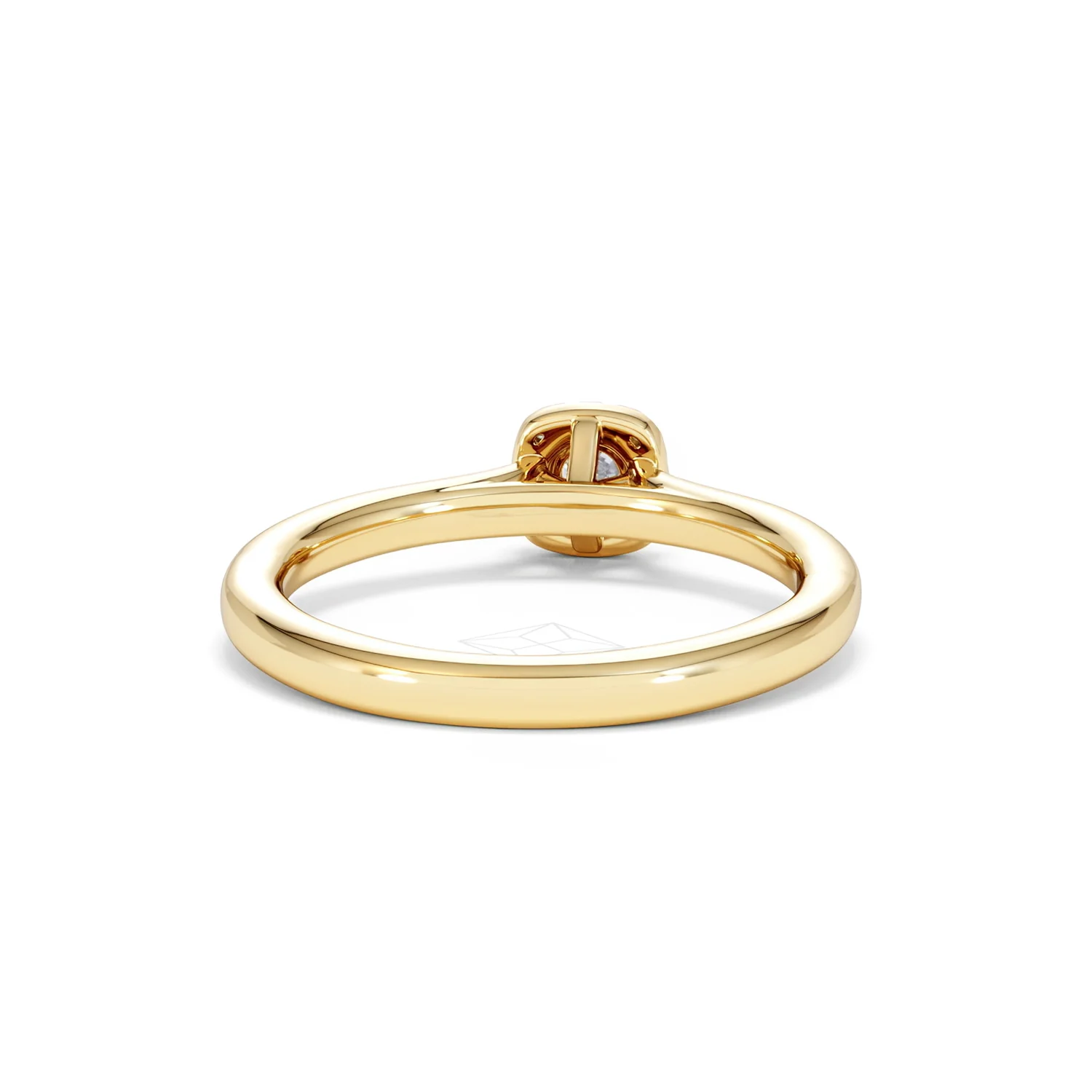 Lumia Round Cut Lab Diamond Halo Ring 0.33ct F/VS in 18K Gold Vermeil - Image 48