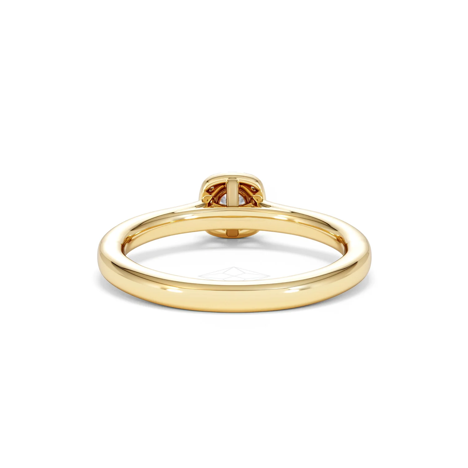 Lumia Round Cut Lab Diamond Halo Ring 0.33ct F/VS in 18K Gold Vermeil - Image 50