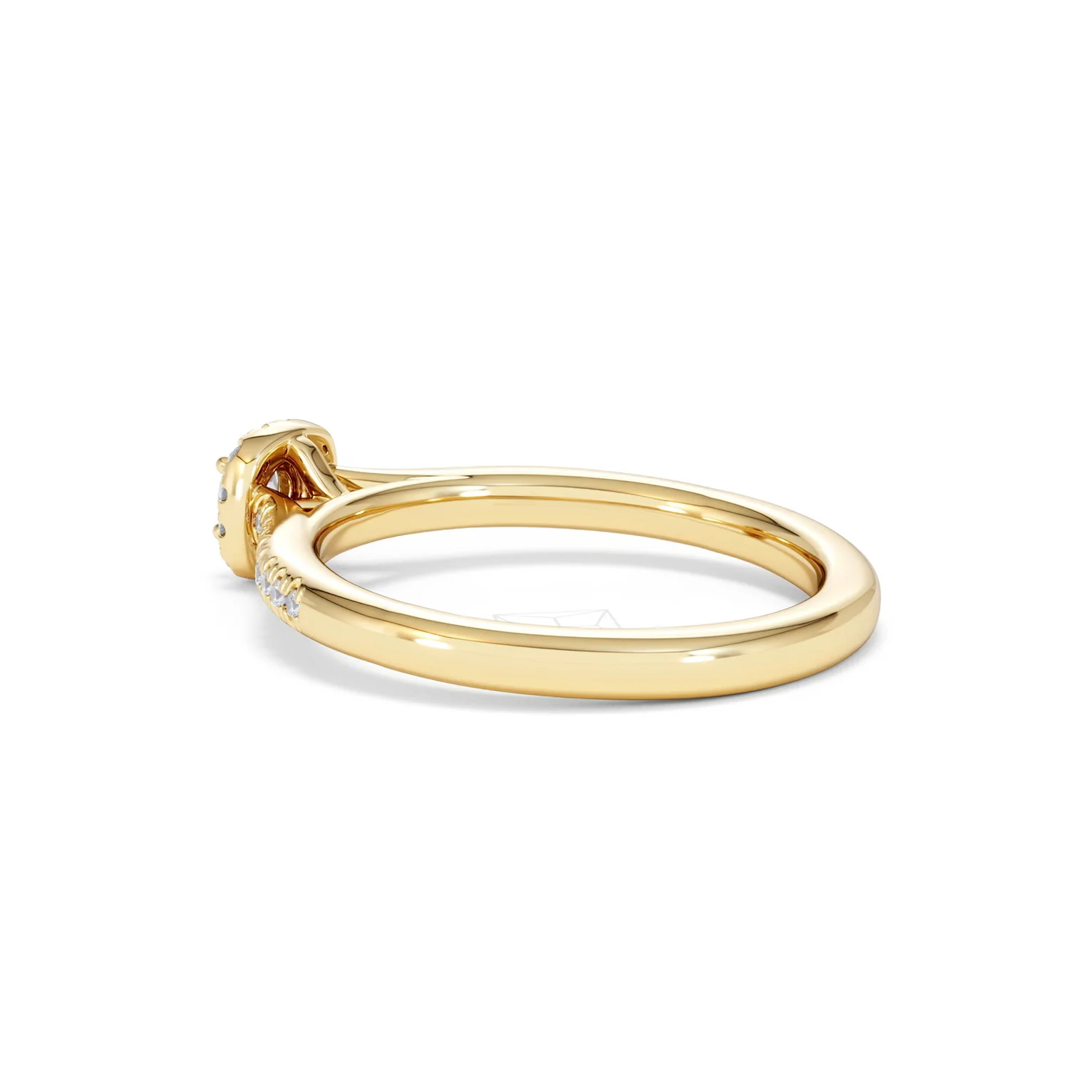Lumia Round Cut Lab Diamond Halo Ring 0.33ct F/VS in 18K Gold Vermeil - Image 62