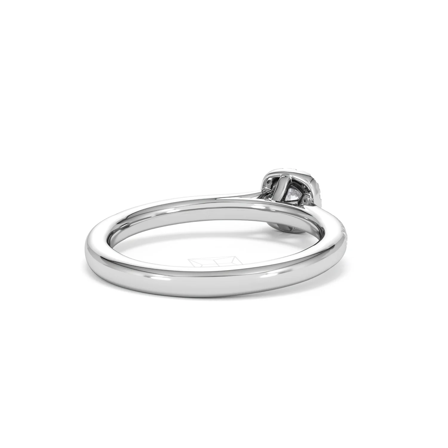 Lumia Round Cut Lab Diamond Halo Ring 0.33ct F/VS in 925 Silver - Image 43