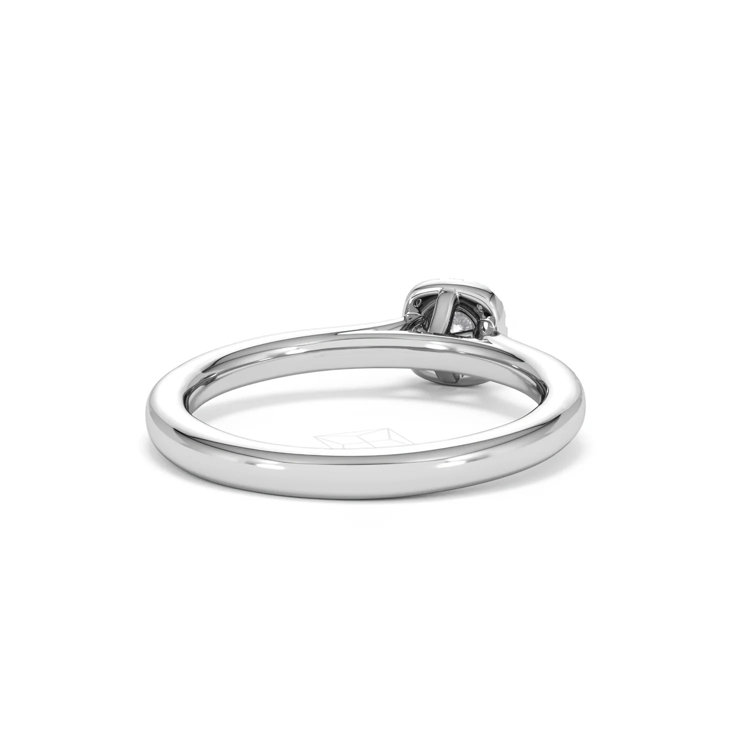Lumia Round Cut Lab Diamond Halo Ring 0.33ct F/VS in 925 Silver - Image 45
