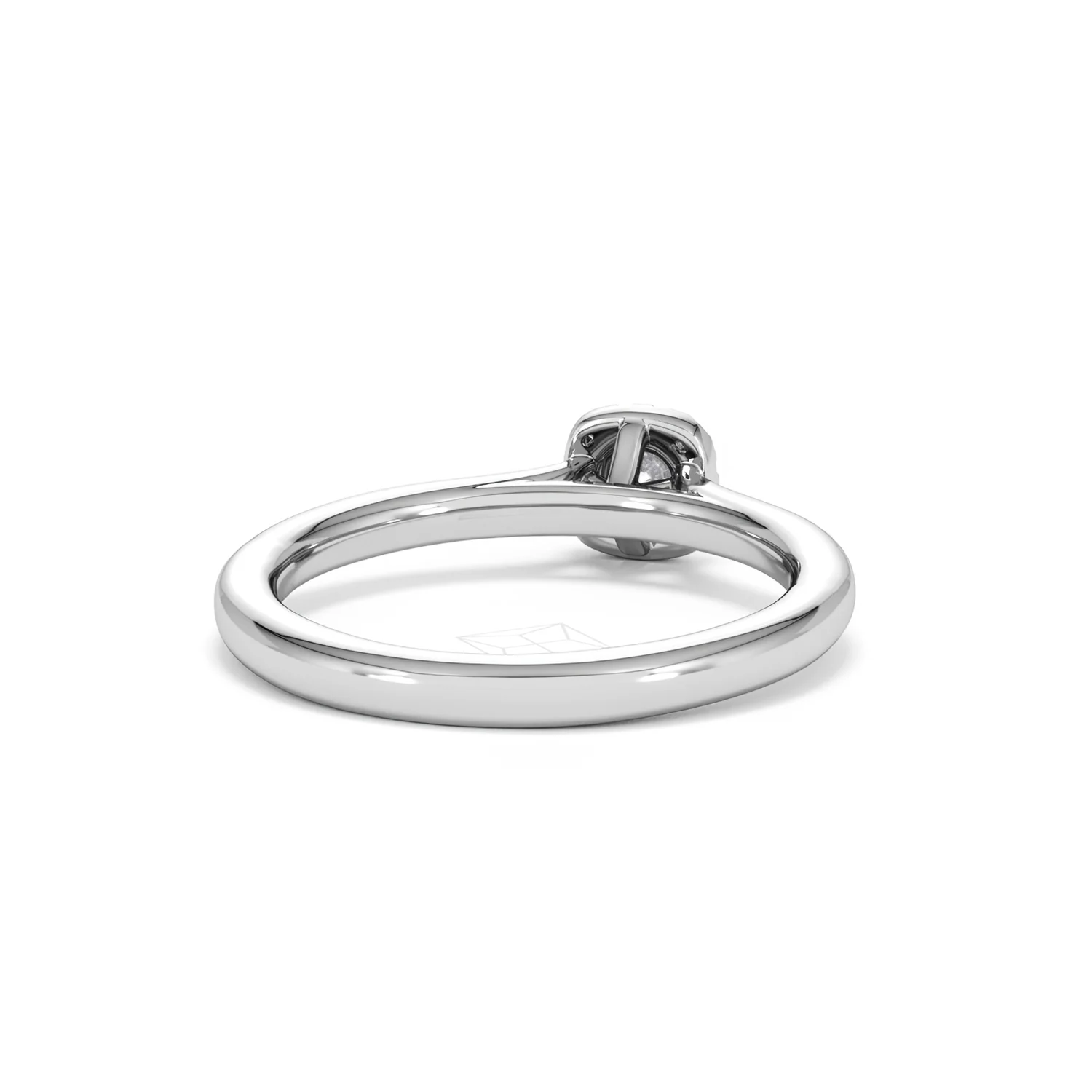 Lumia Round Cut Lab Diamond Halo Ring 0.33ct F/VS in 925 Silver - Image 46