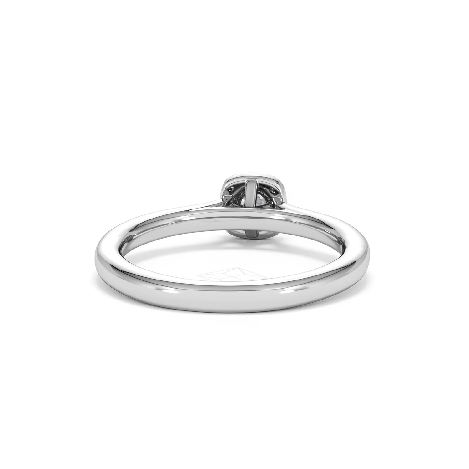 Lumia Round Cut Lab Diamond Halo Ring 0.33ct F/VS in 925 Silver - Image 48
