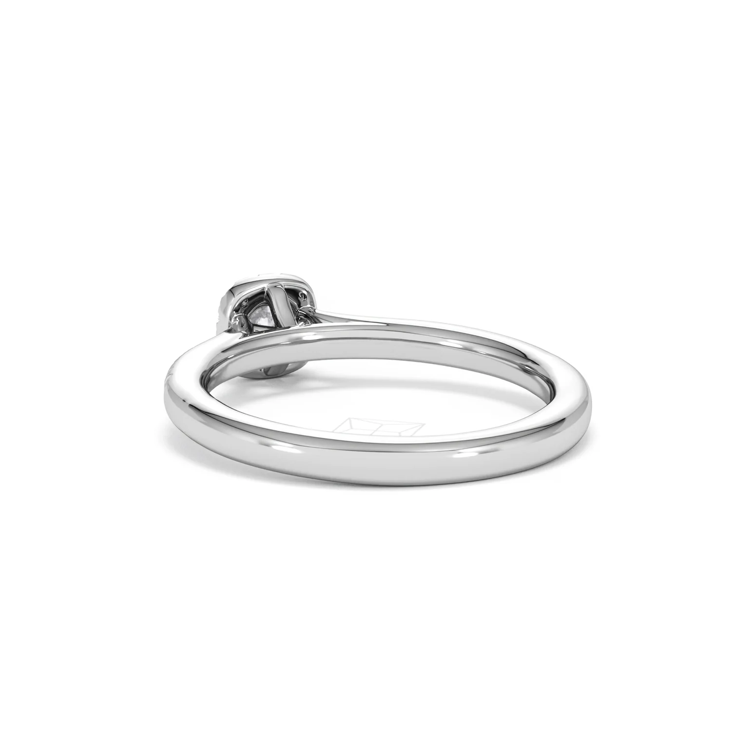 Lumia Round Cut Lab Diamond Halo Ring 0.33ct F/VS in 925 Silver - Image 56