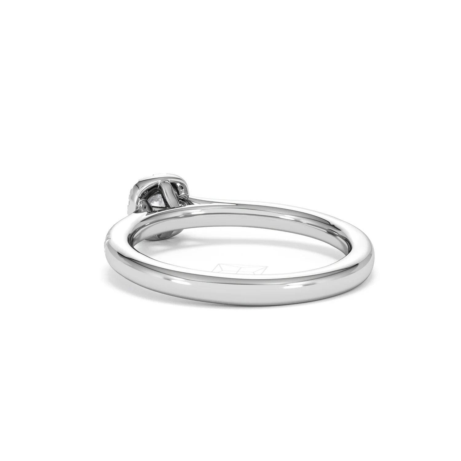 Lumia Round Cut Lab Diamond Halo Ring 0.33ct F/VS in 925 Silver - Image 57