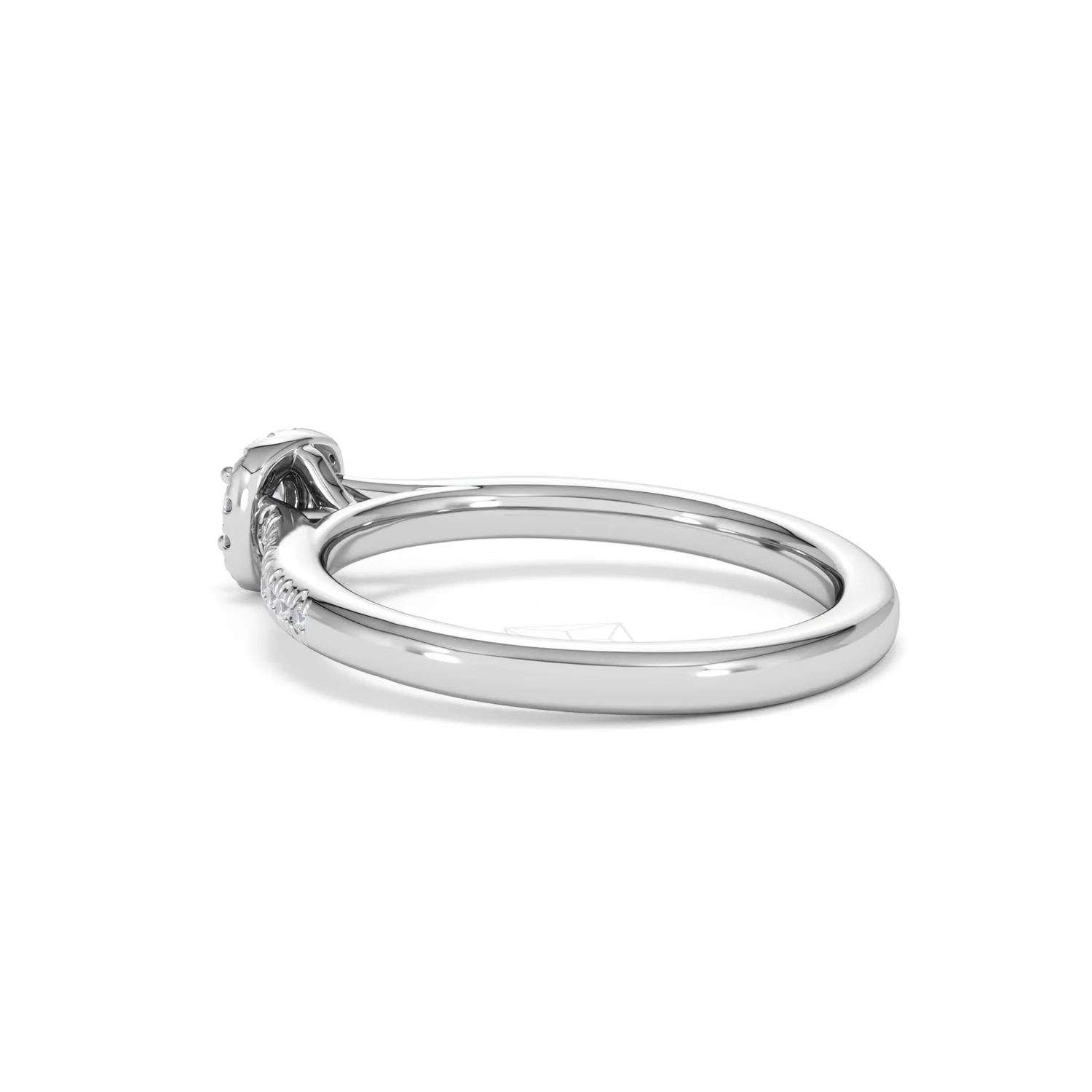 Lumia Round Cut Lab Diamond Halo Ring 0.33ct F/VS in 925 Silver - Image 62