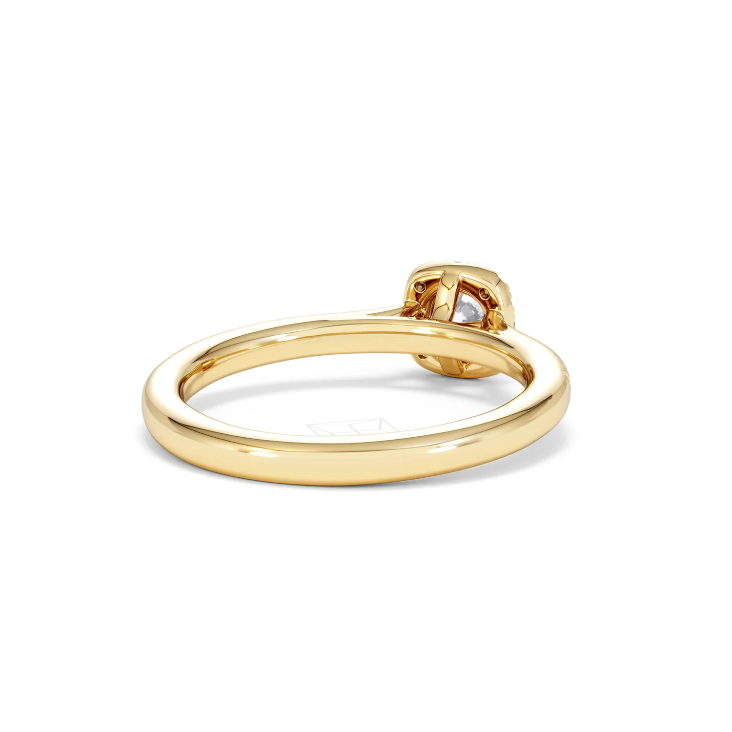 Lumia Round Cut Lab Diamond Halo Ring 0.50ct F/VS in 18K Gold Vermeil - Image 44