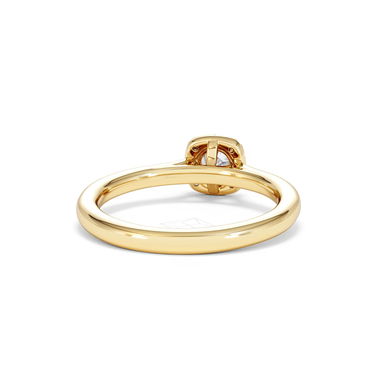 Lumia Round Cut Lab Diamond Halo Ring 0.50ct F/VS in 18K Gold Vermeil - Image 47