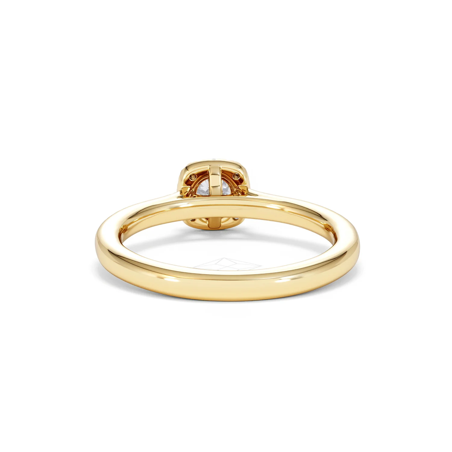 Lumia Round Cut Lab Diamond Halo Ring 0.50ct F/VS in 18K Gold Vermeil - Image 51