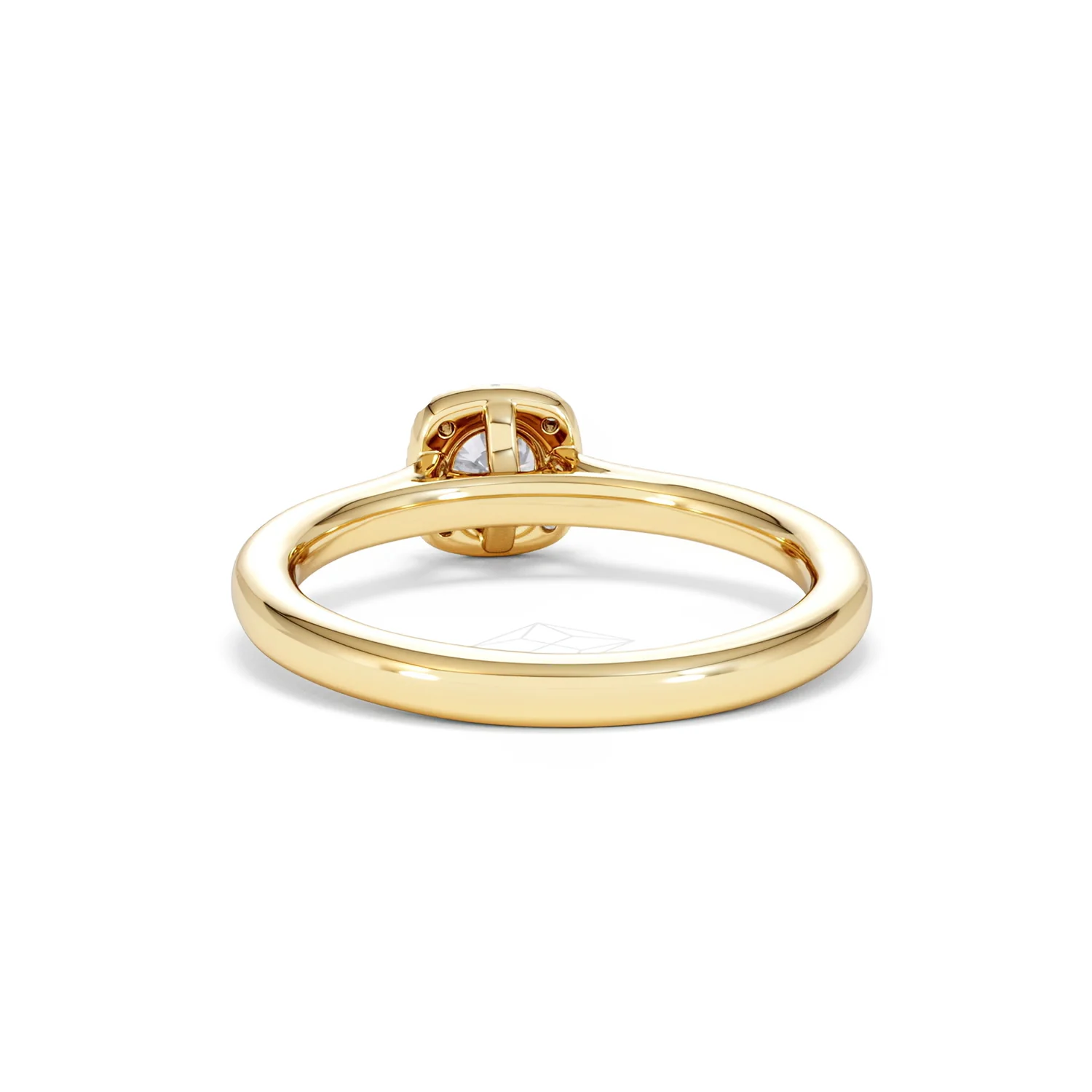 Lumia Round Cut Lab Diamond Halo Ring 0.50ct F/VS in 18K Gold Vermeil - Image 52