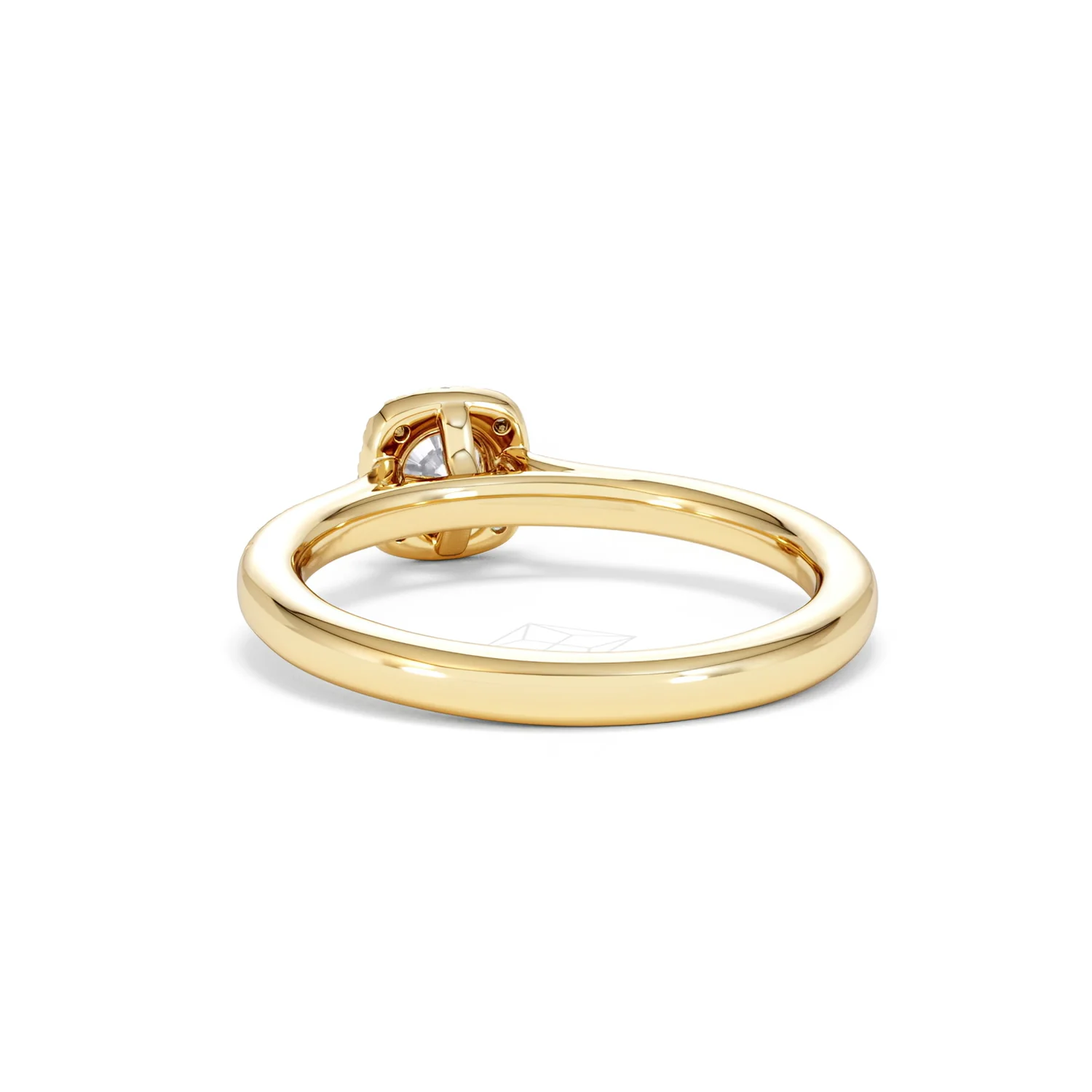 Lumia Round Cut Lab Diamond Halo Ring 0.50ct F/VS in 18K Gold Vermeil - Image 54