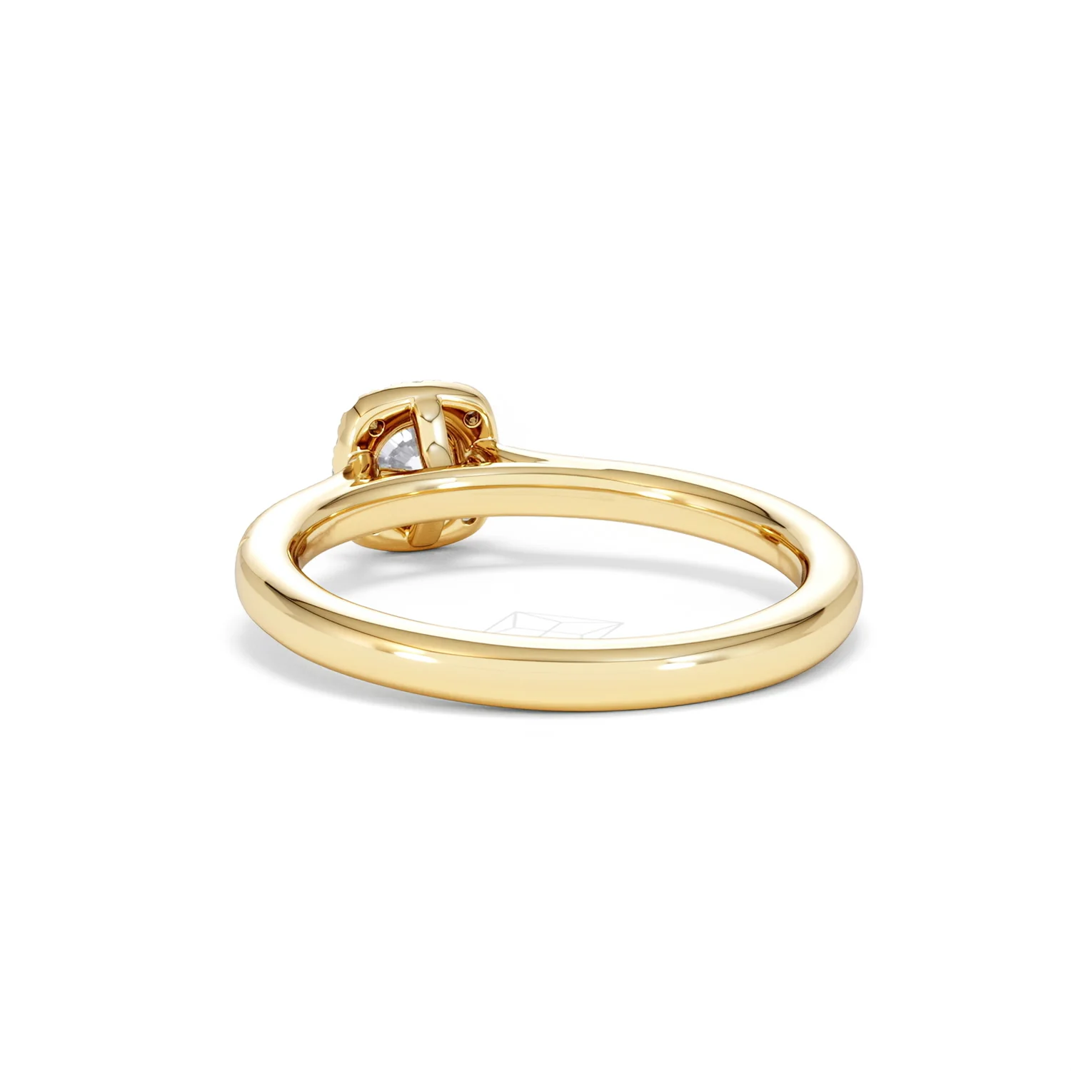 Lumia Round Cut Lab Diamond Halo Ring 0.50ct F/VS in 18K Gold Vermeil - Image 55