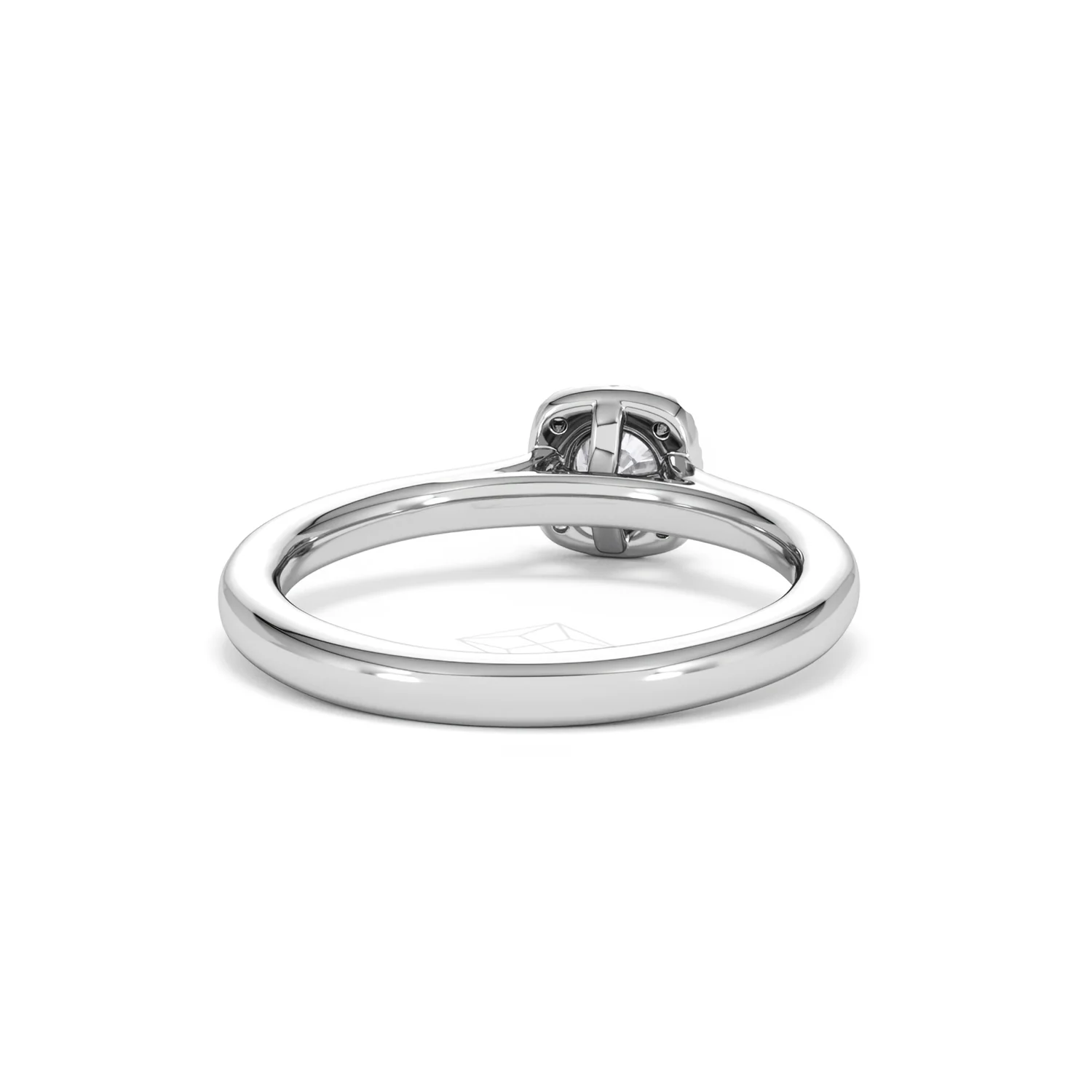 Lumia Round Cut Lab Diamond Halo Ring 0.50ct F/VS in 925 Silver - Image 47