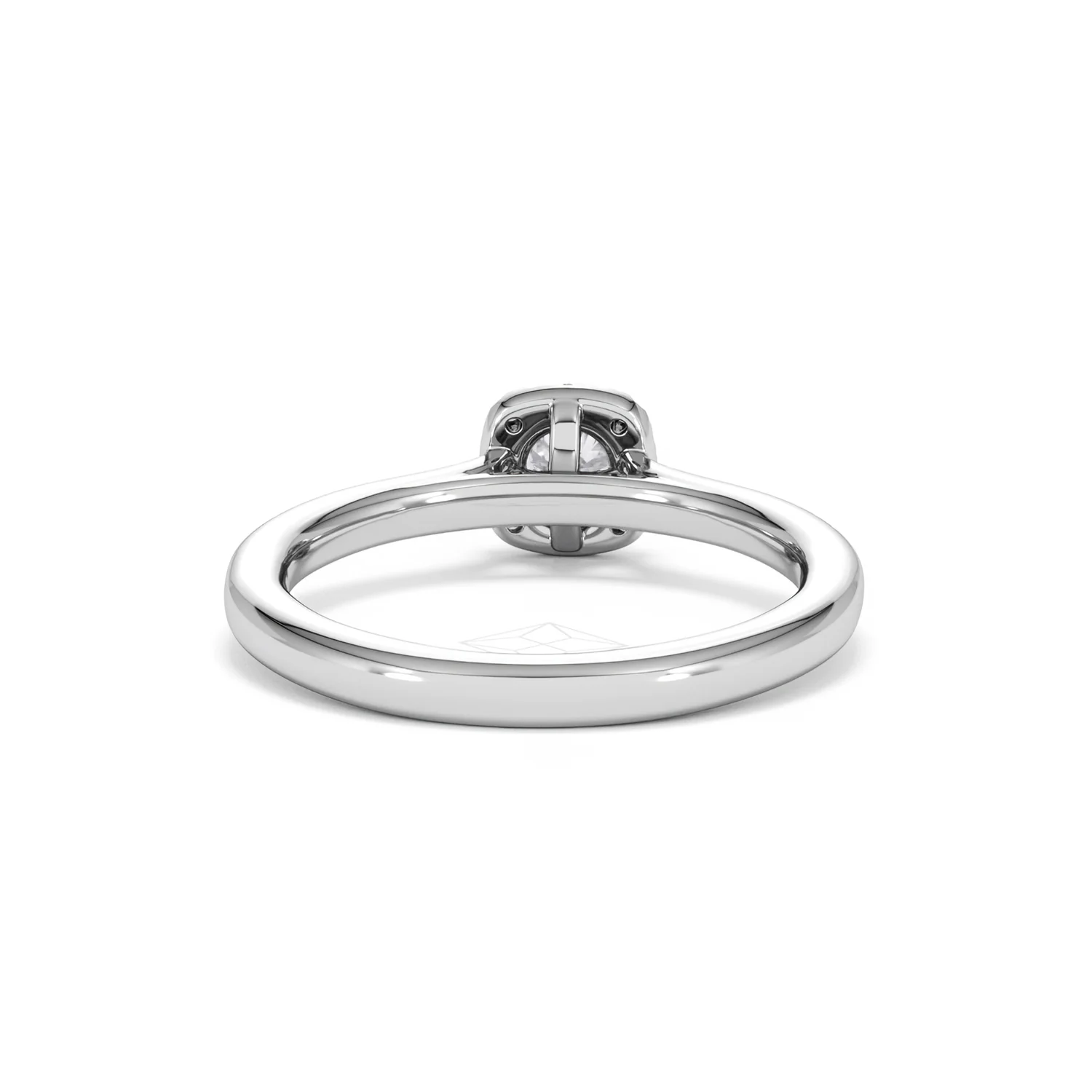 Lumia Round Cut Lab Diamond Halo Ring 0.50ct F/VS in 925 Silver - Image 49