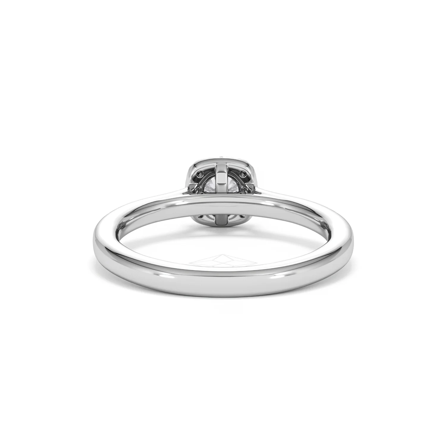 Lumia Round Cut Lab Diamond Halo Ring 0.50ct F/VS in 925 Silver - Image 50