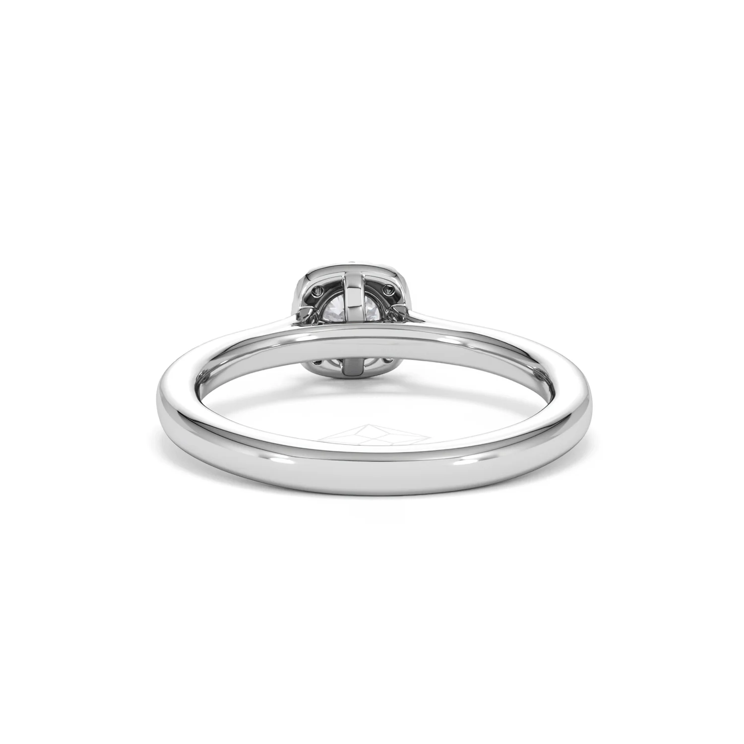 Lumia Round Cut Lab Diamond Halo Ring 0.50ct F/VS in 925 Silver - Image 51