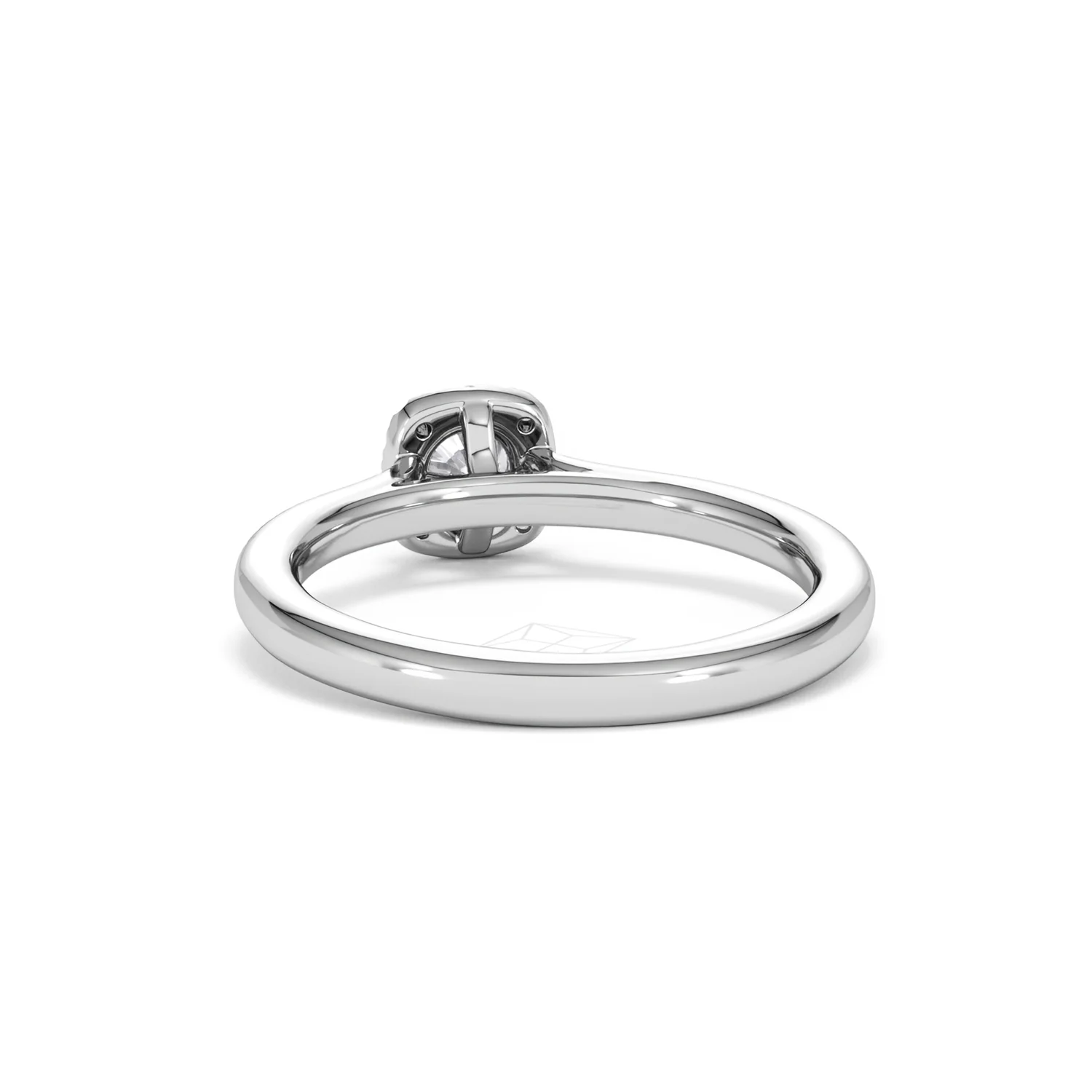 Lumia Round Cut Lab Diamond Halo Ring 0.50ct F/VS in 925 Silver - Image 53