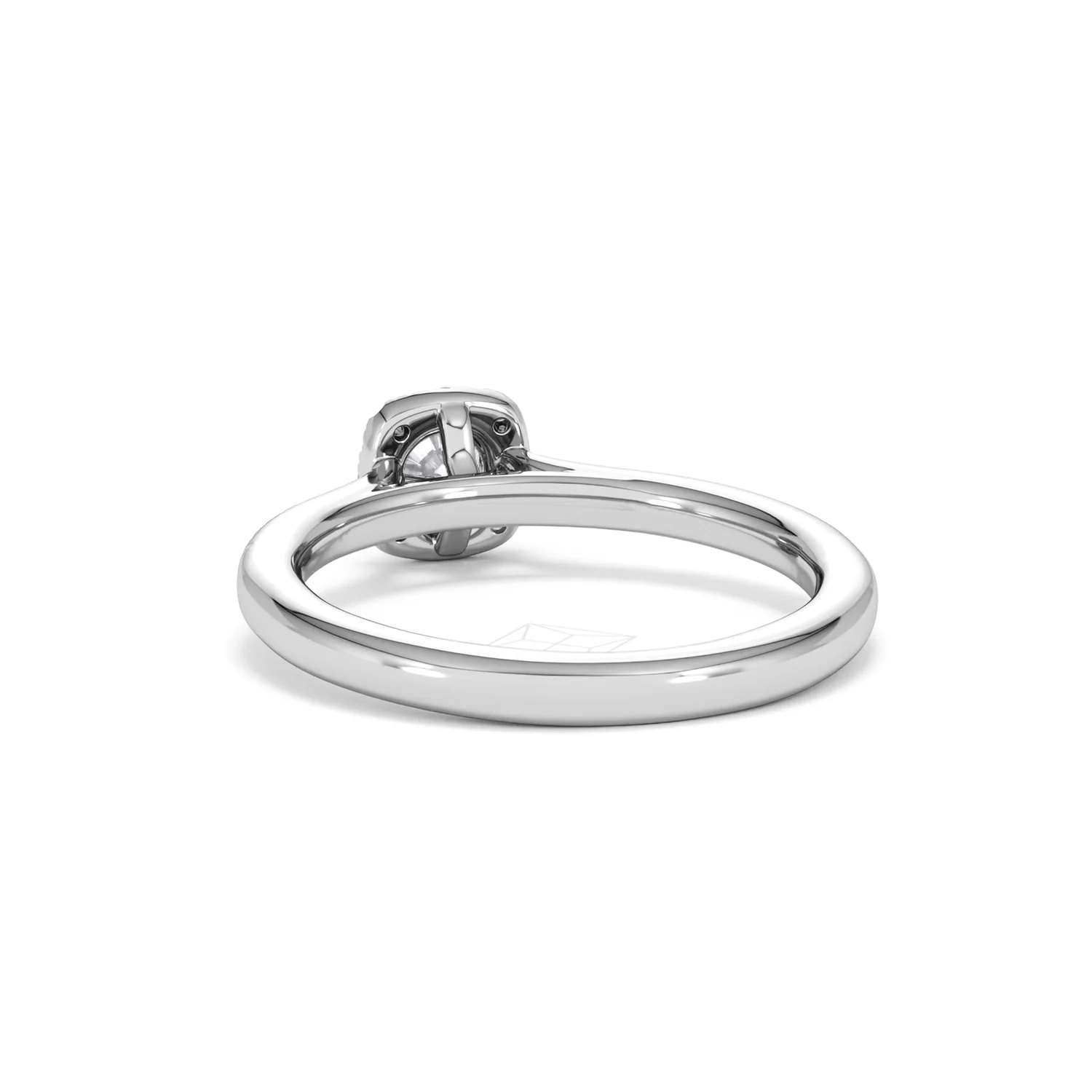 Lumia Round Cut Lab Diamond Halo Ring 0.50ct F/VS in 925 Silver - Image 54