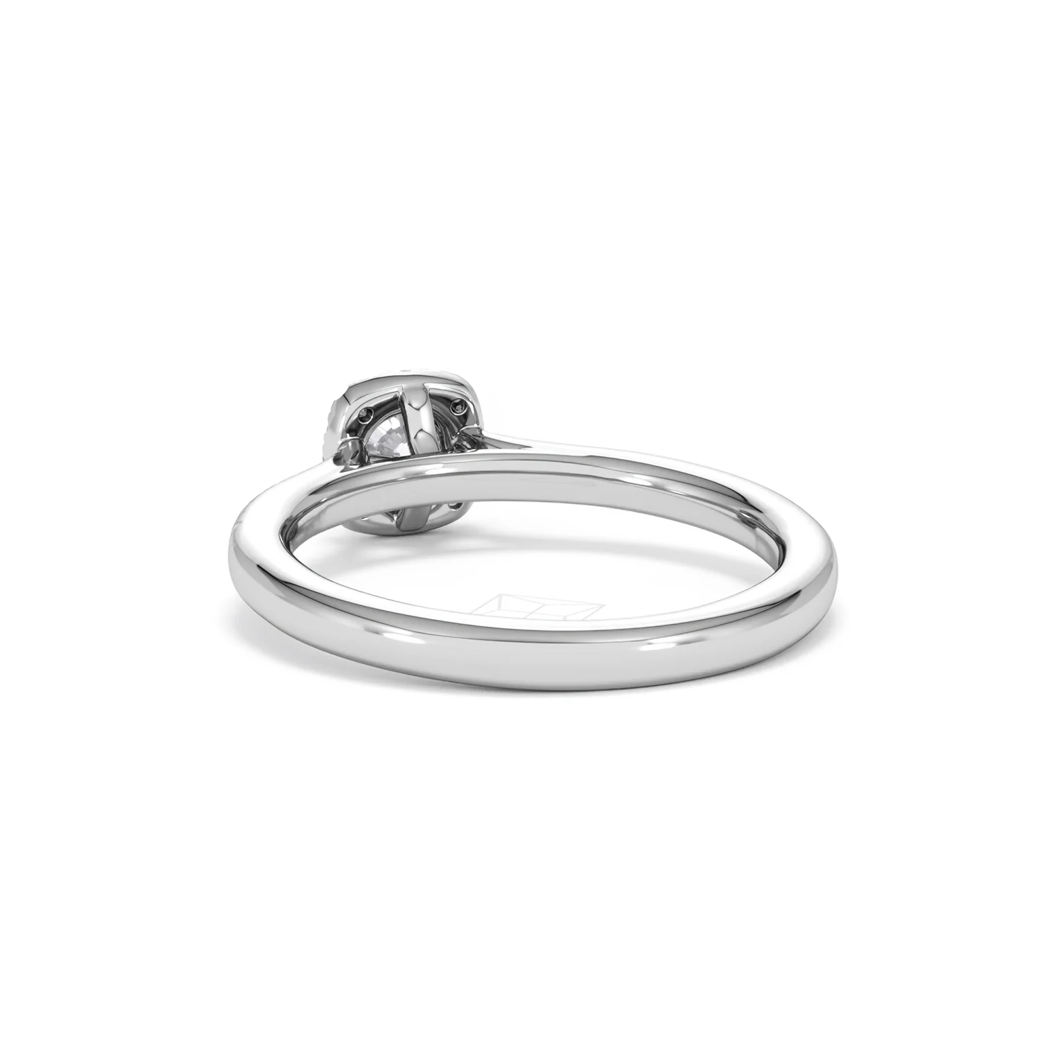 Lumia Round Cut Lab Diamond Halo Ring 0.50ct F/VS in 925 Silver - Image 55