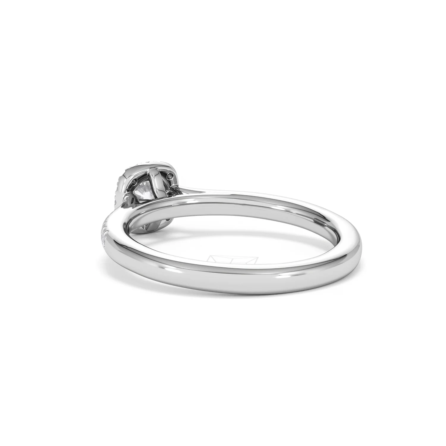 Lumia Round Cut Lab Diamond Halo Ring 0.50ct F/VS in 925 Silver - Image 58