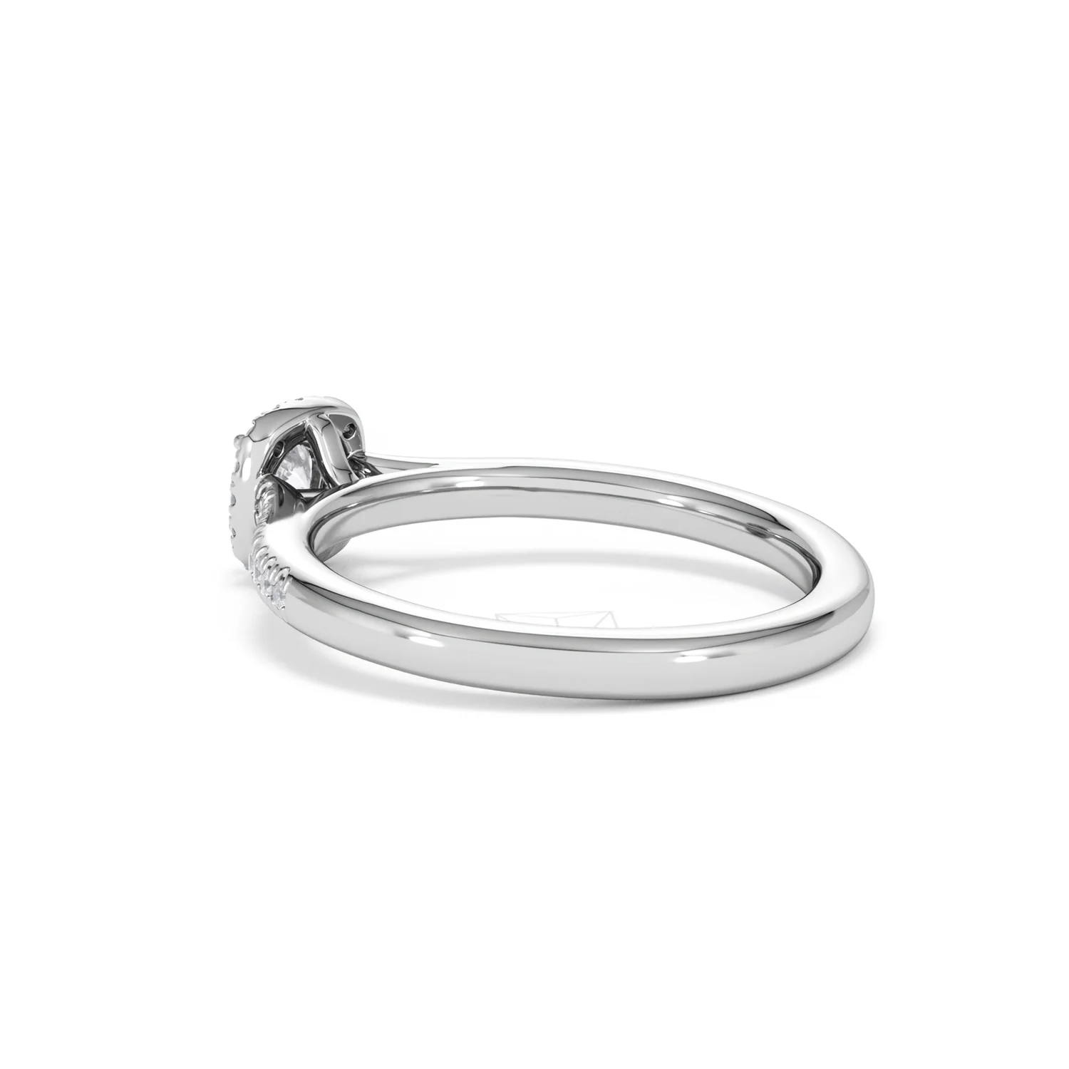 Lumia Round Cut Lab Diamond Halo Ring 0.50ct F/VS in 925 Silver - Image 61