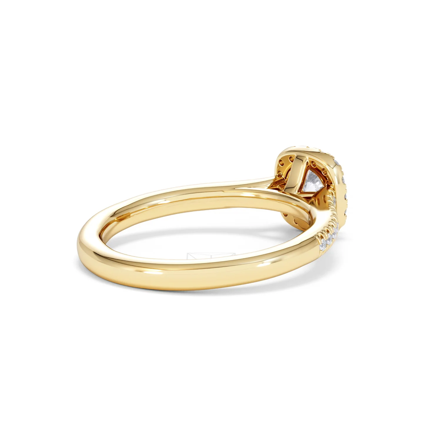 Lumia Round Cut Lab Diamond Halo Ring 0.70ct F/VS in 9K Gold - Image 40