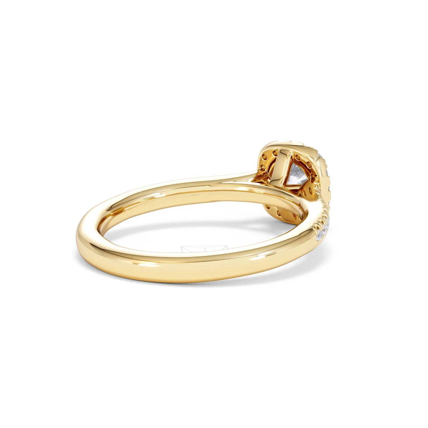 Lumia Round Cut Lab Diamond Halo Ring 0.70ct F/VS in 9K Gold - Image 41
