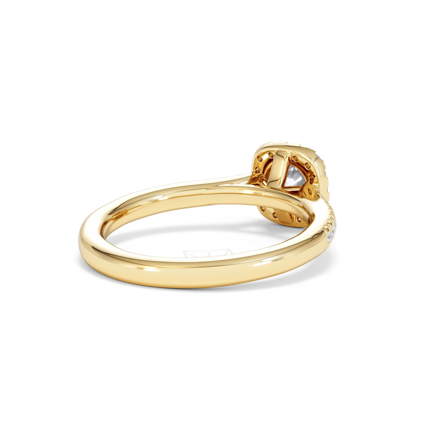 Lumia Round Cut Lab Diamond Halo Ring 0.70ct F/VS in 9K Gold - Image 42