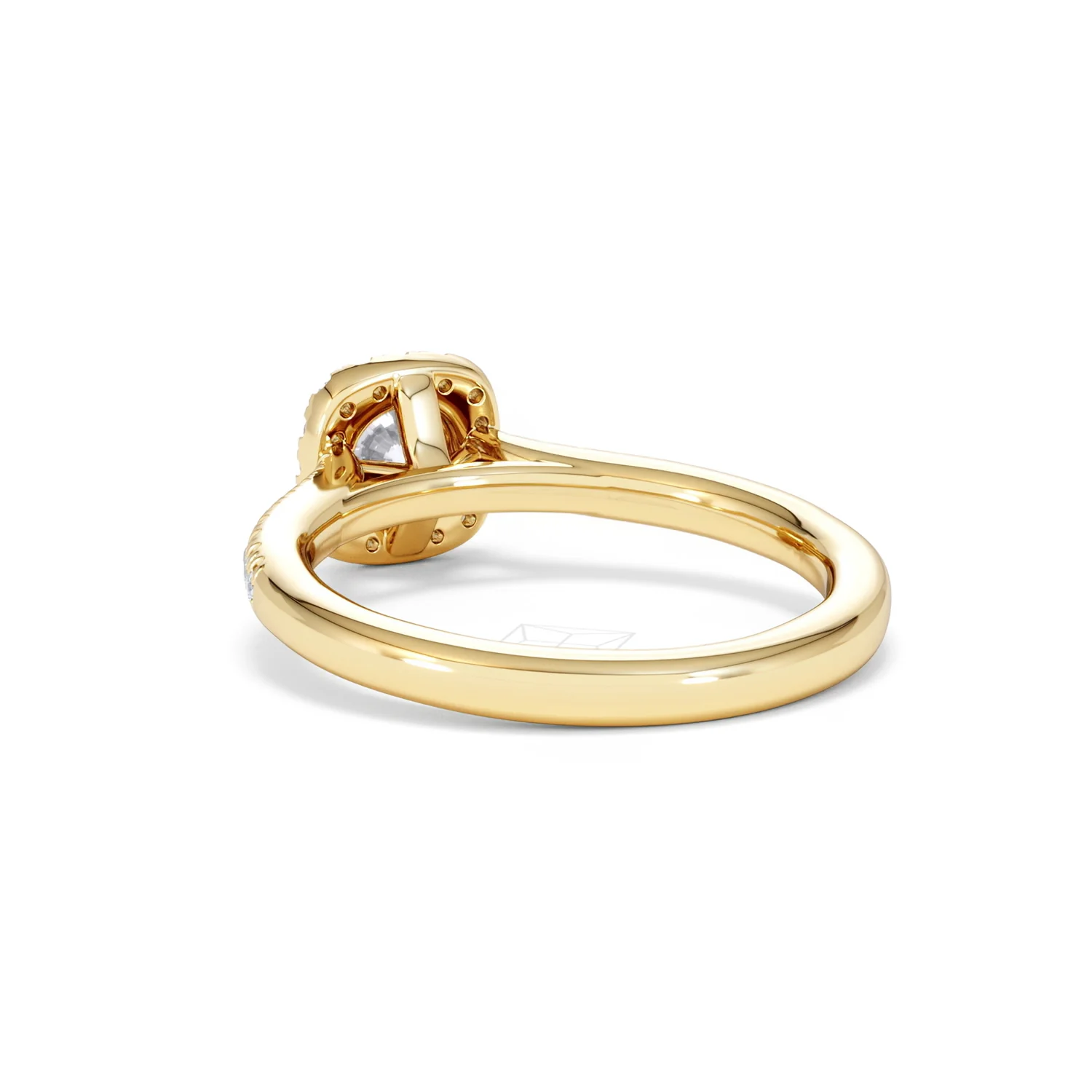 Lumia Round Cut Lab Diamond Halo Ring 0.70ct F/VS in 9K Gold - Image 56
