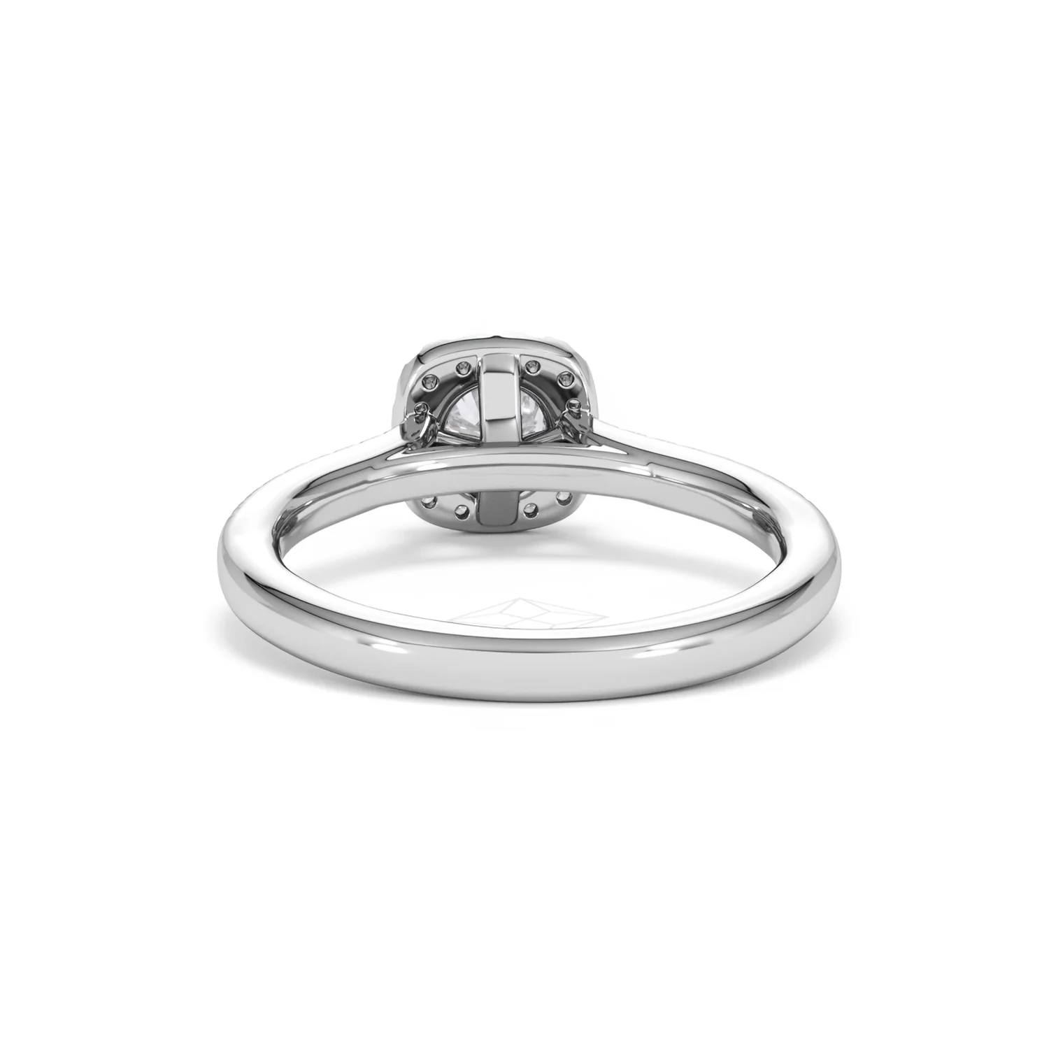 Lumia Round Cut Lab Diamond Halo Ring 0.70ct F/VS in 9K White Gold - Image 51