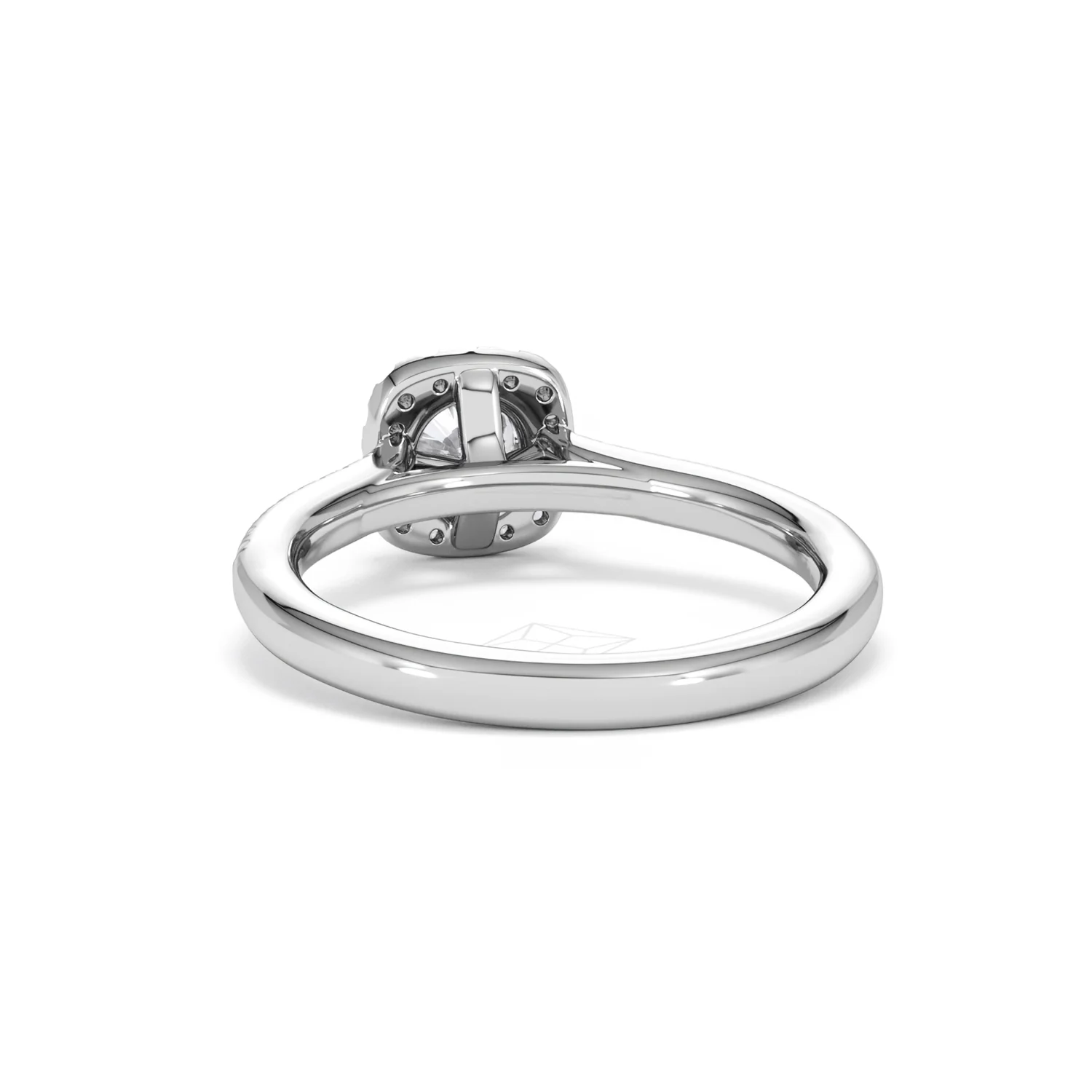Lumia Round Cut Lab Diamond Halo Ring 0.70ct F/VS in 9K White Gold - Image 53
