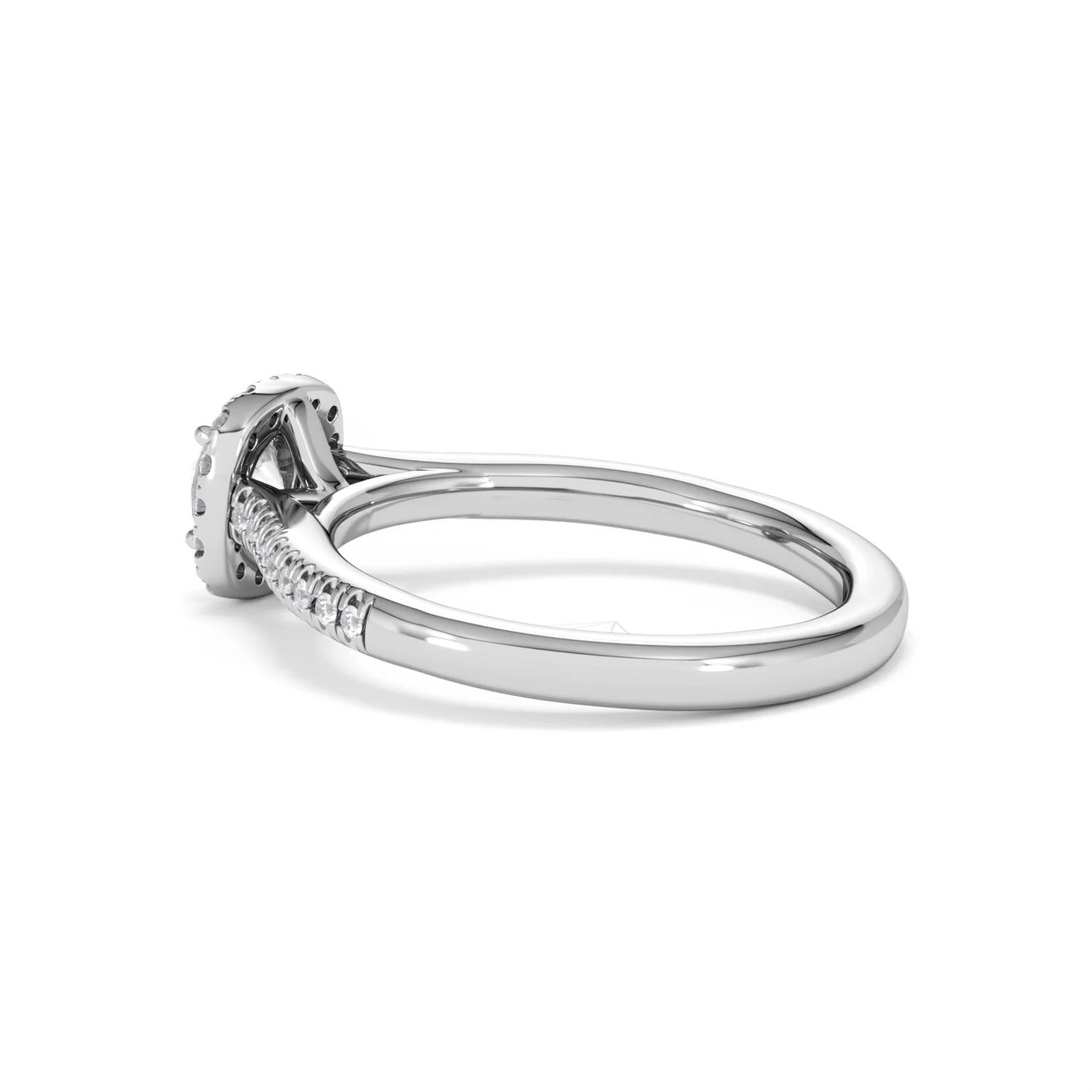 Lumia Round Cut Lab Diamond Halo Ring 0.70ct F/VS in 9K White Gold - Image 63